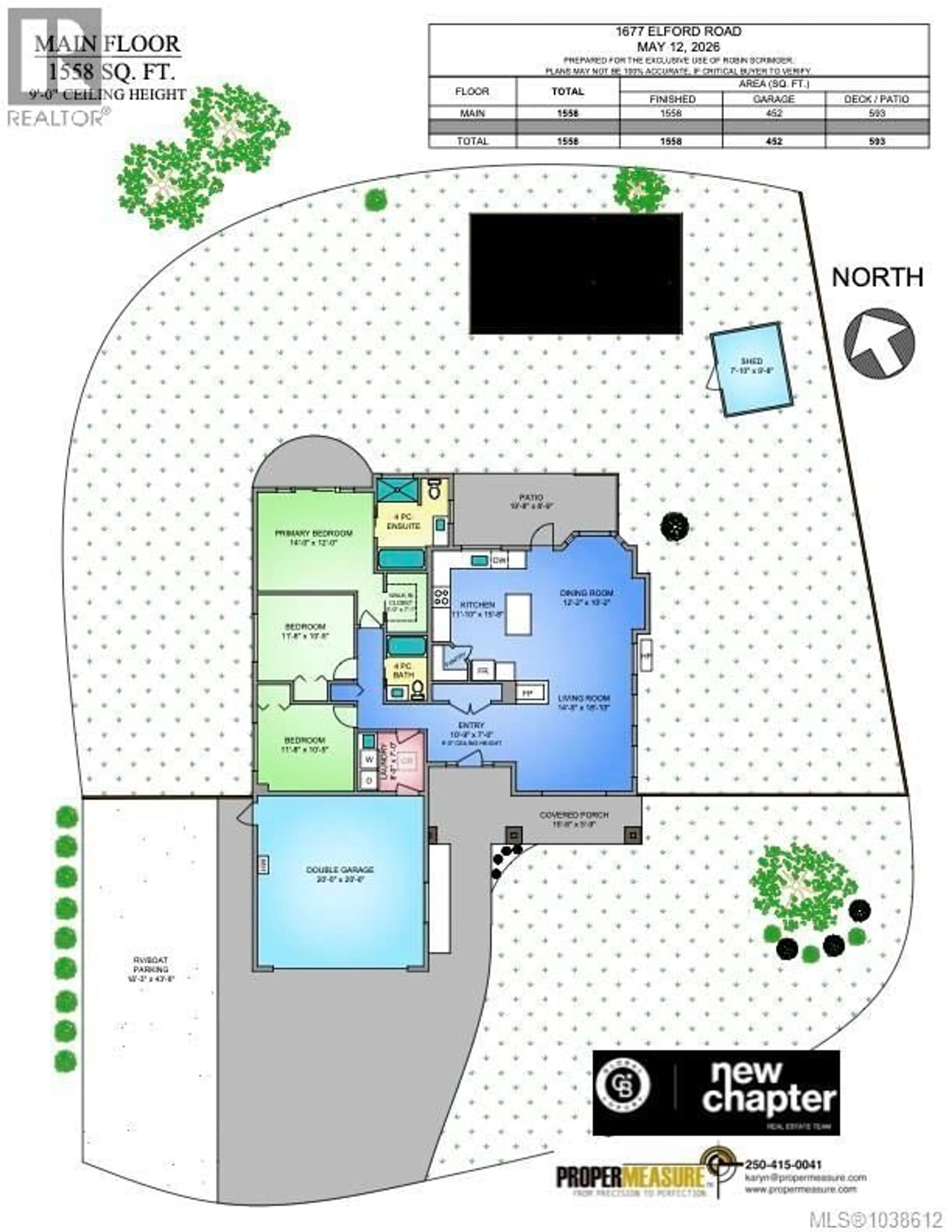 Floor plan for 1677 ELFORD ROAD, Shawnigan Lake British Columbia V0R2W2