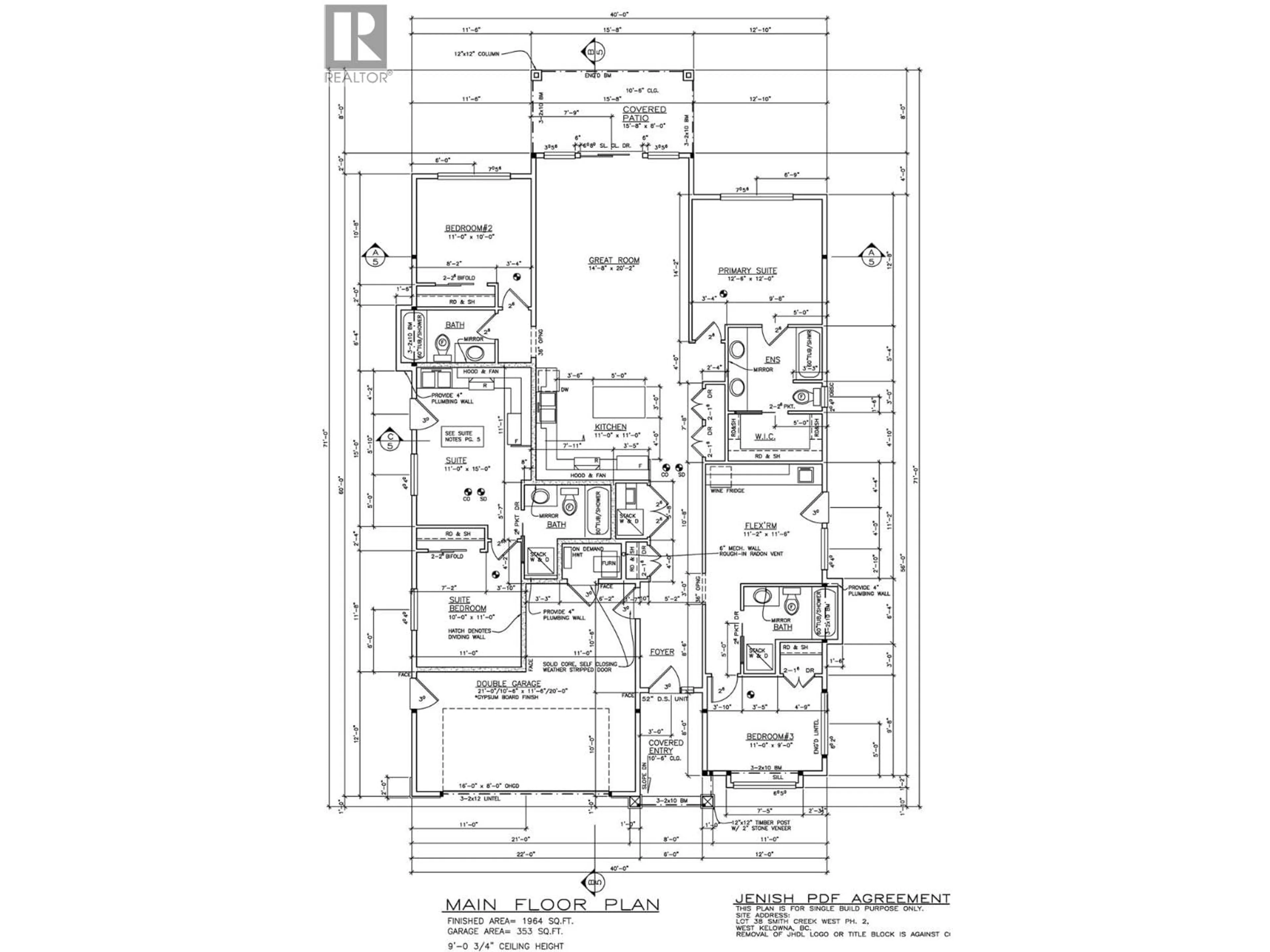 Floor plan for 2982 SCENIC RIDGE DRIVE, West Kelowna British Columbia V4T1Y3