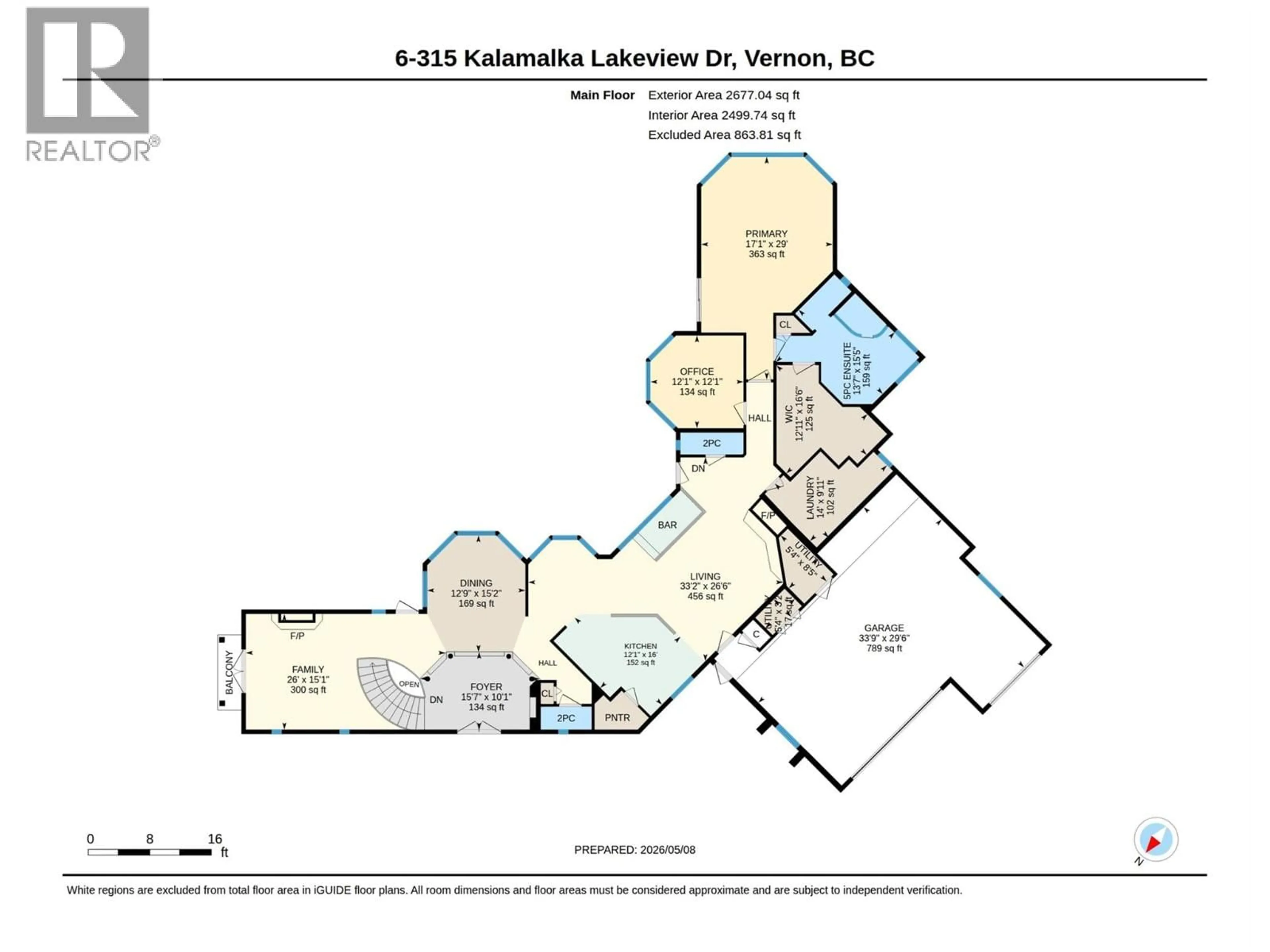 Floor plan for 6 - 315 KALAMALKA LAKEVIEW DRIVE, Vernon British Columbia V1H1S7
