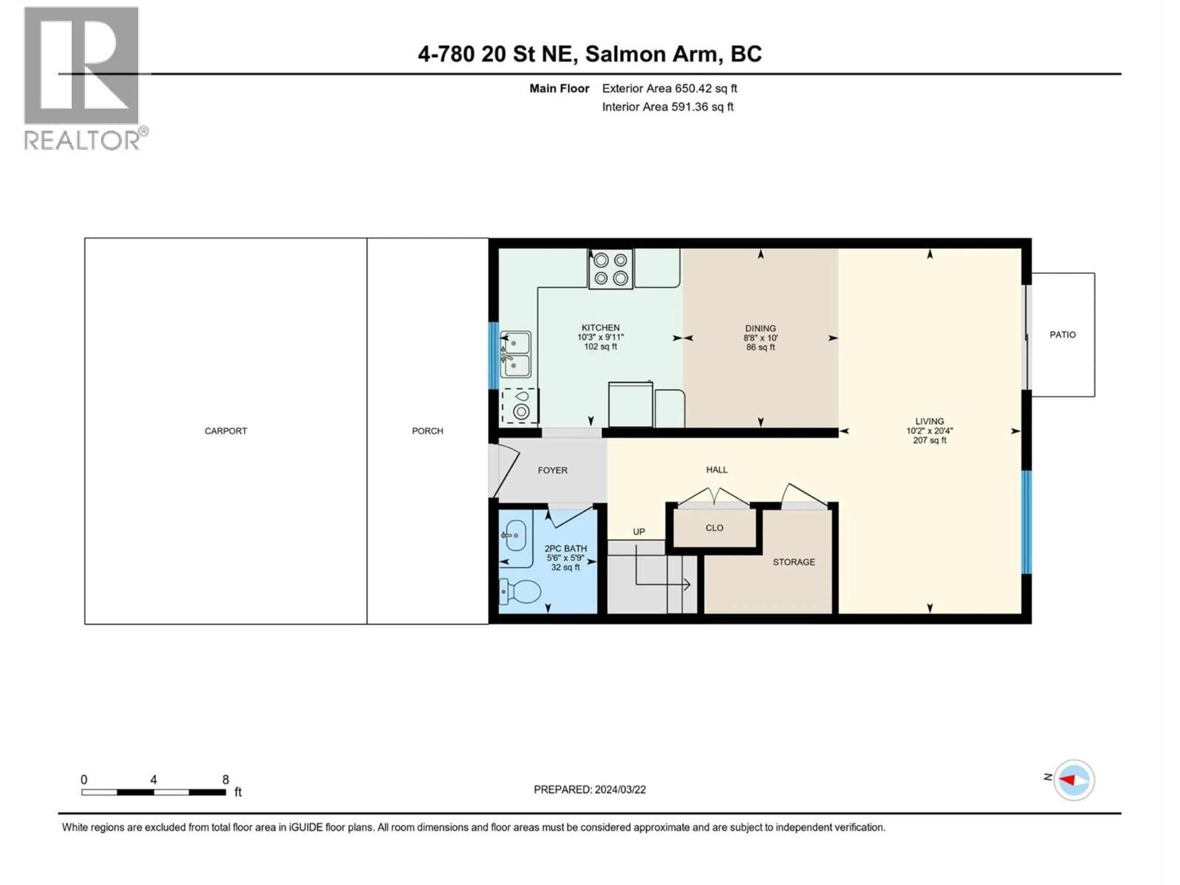 Floor plan for 1-4 - 780 20 STREET NORTHEAST, Salmon Arm British Columbia V1E2K9