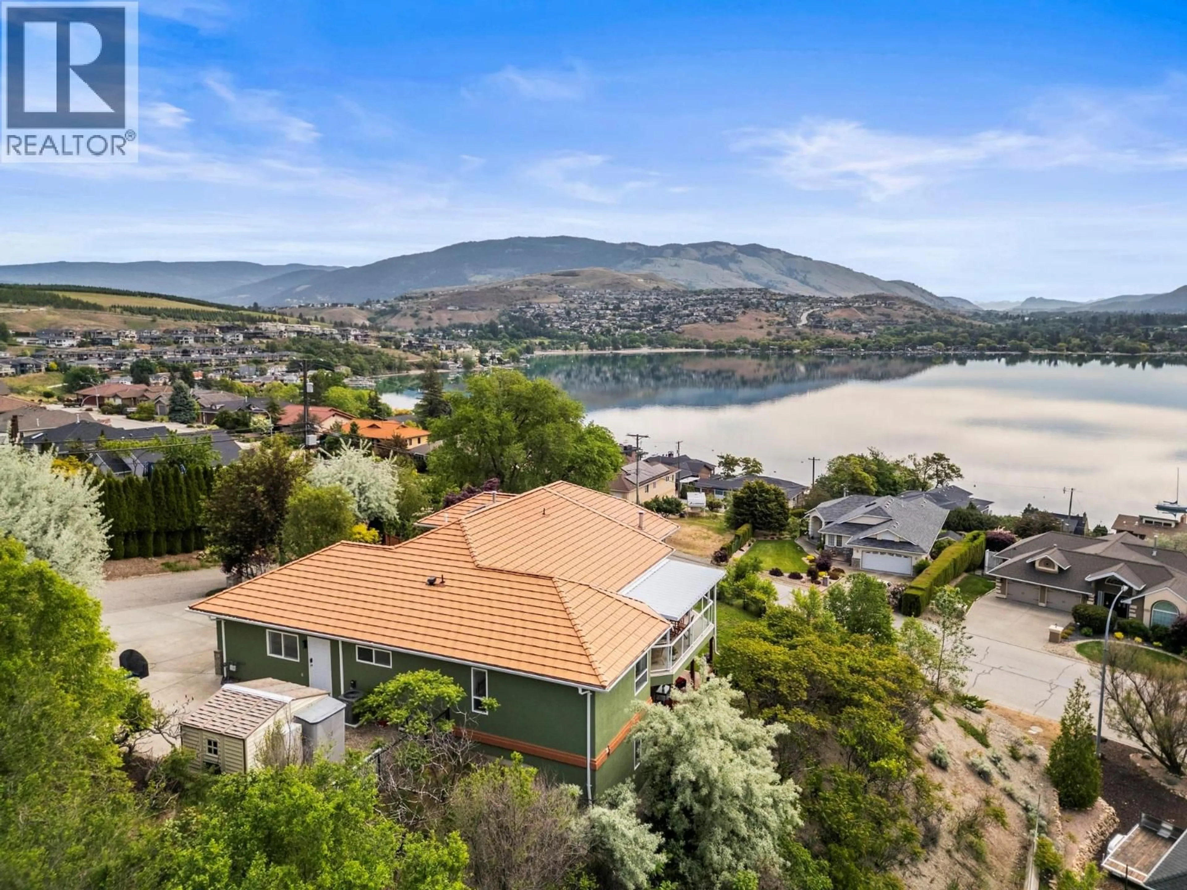 A pic from outside/outdoor area/front of a property/back of a property/a pic from drone, water/lake/river/ocean view for 13706 WATSON DRIVE, Coldstream British Columbia V1B0A4