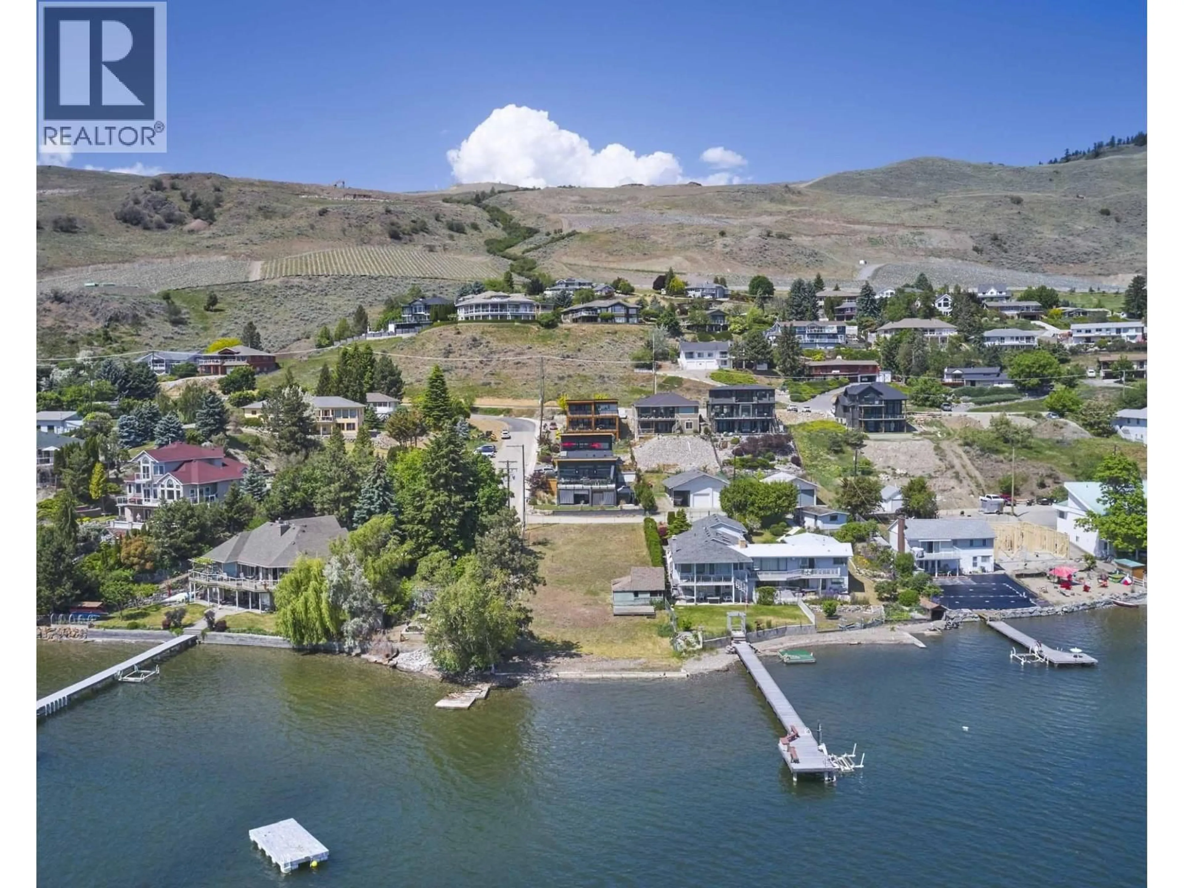 A pic from outside/outdoor area/front of a property/back of a property/a pic from drone, water/lake/river/ocean view for 7505 KENNEDY LANE, Vernon British Columbia V1H1C4