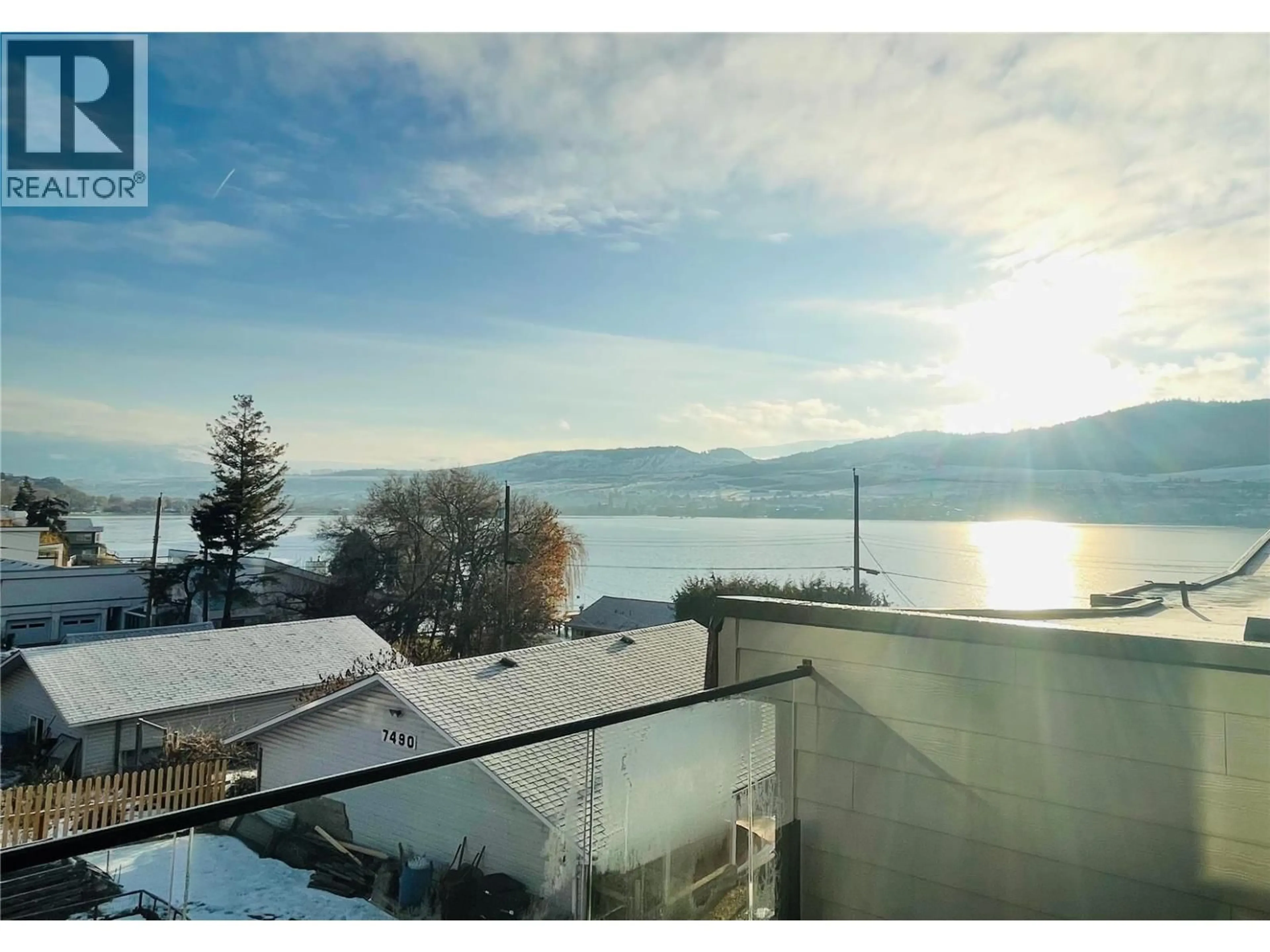 A pic from outside/outdoor area/front of a property/back of a property/a pic from drone, water/lake/river/ocean view for 7505 KENNEDY LANE, Vernon British Columbia V1H1C4