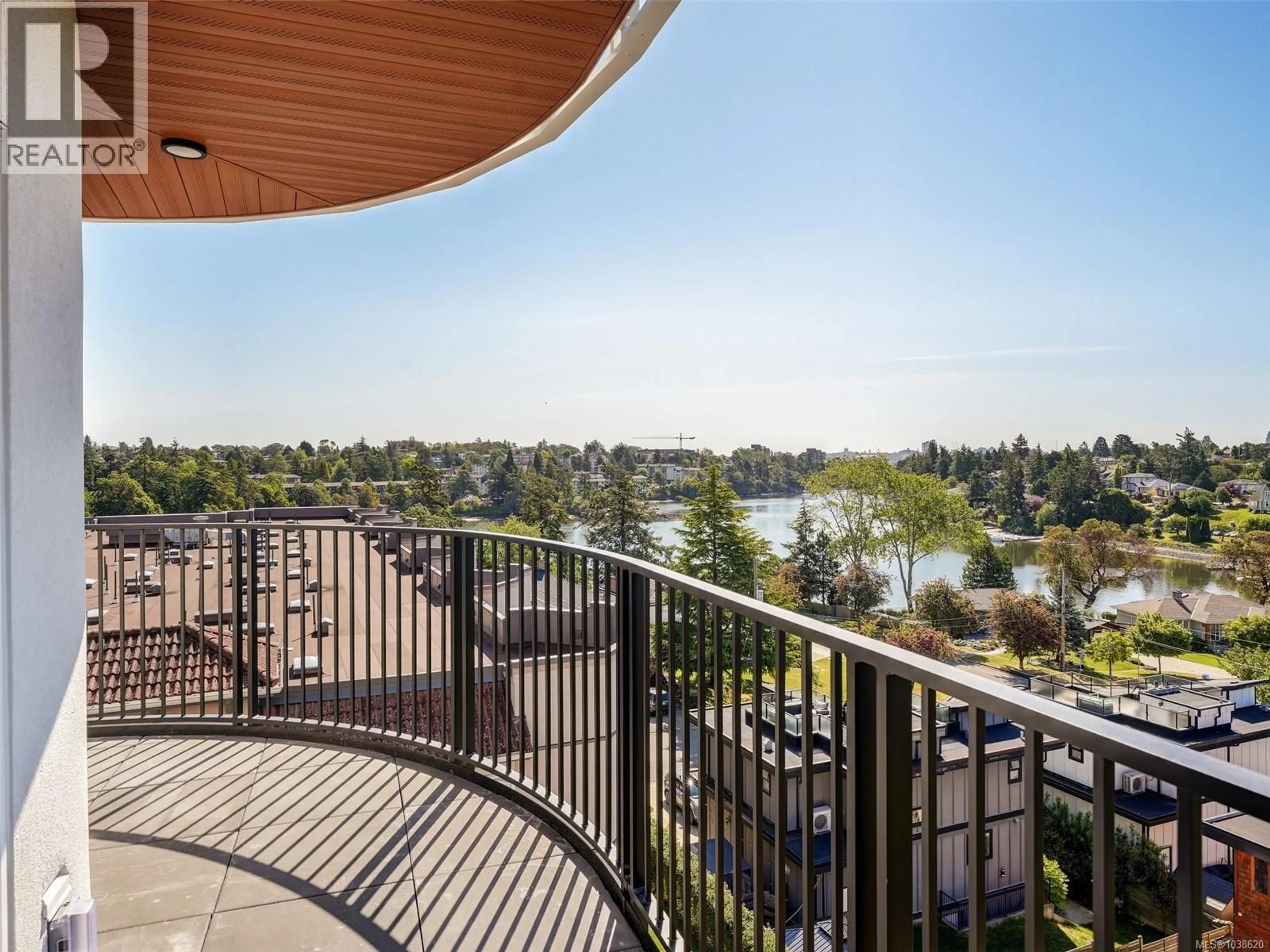 Balcony in the apartment, water/lake/river/ocean view for 505 - 1075 TILLICUM ROAD, Esquimalt British Columbia V9A2A4