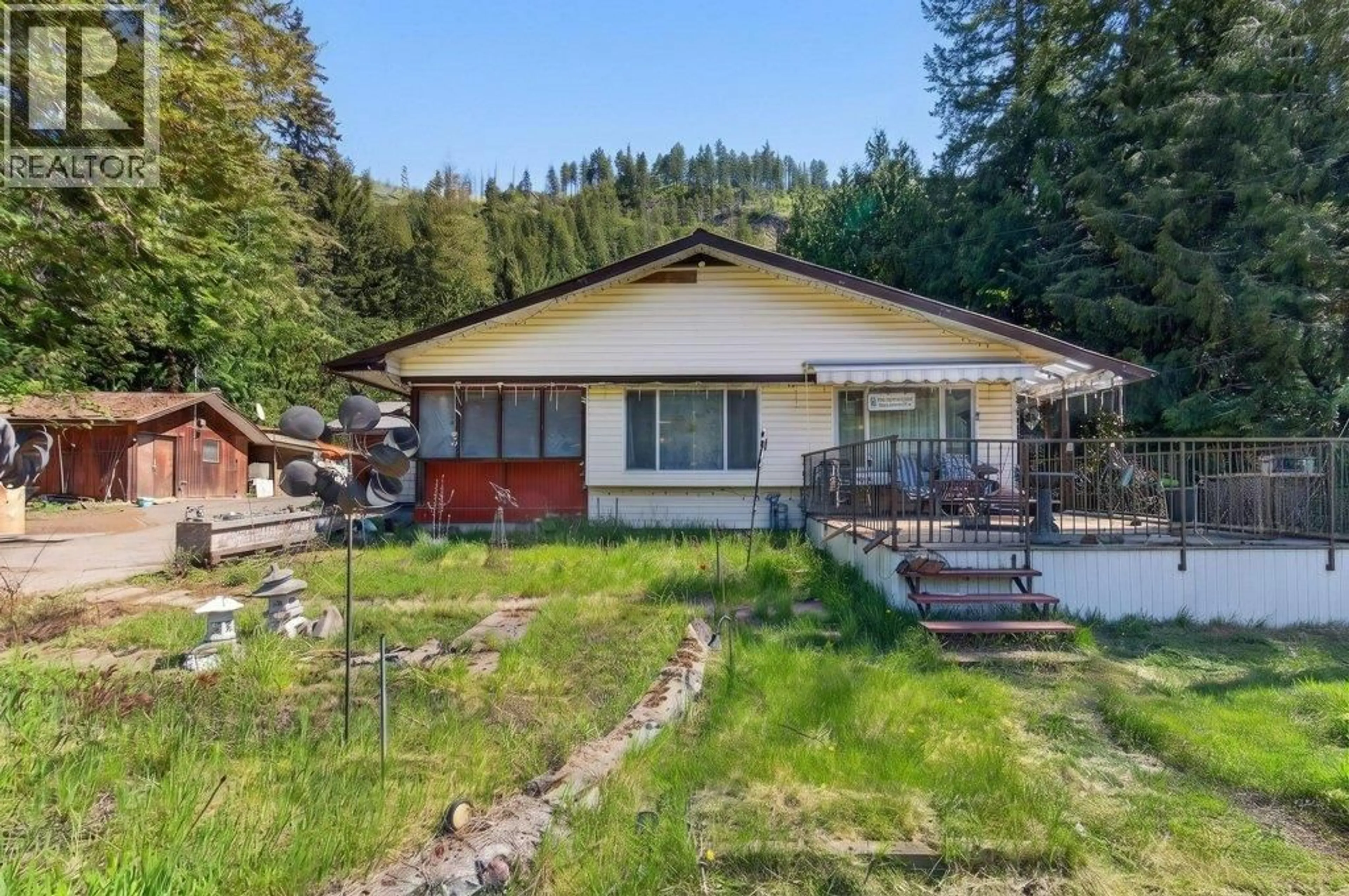 A pic from outside/outdoor area/front of a property/back of a property/a pic from drone, unknown for 97 SALMON RIVER ROAD, Salmon Arm British Columbia V1E3E2