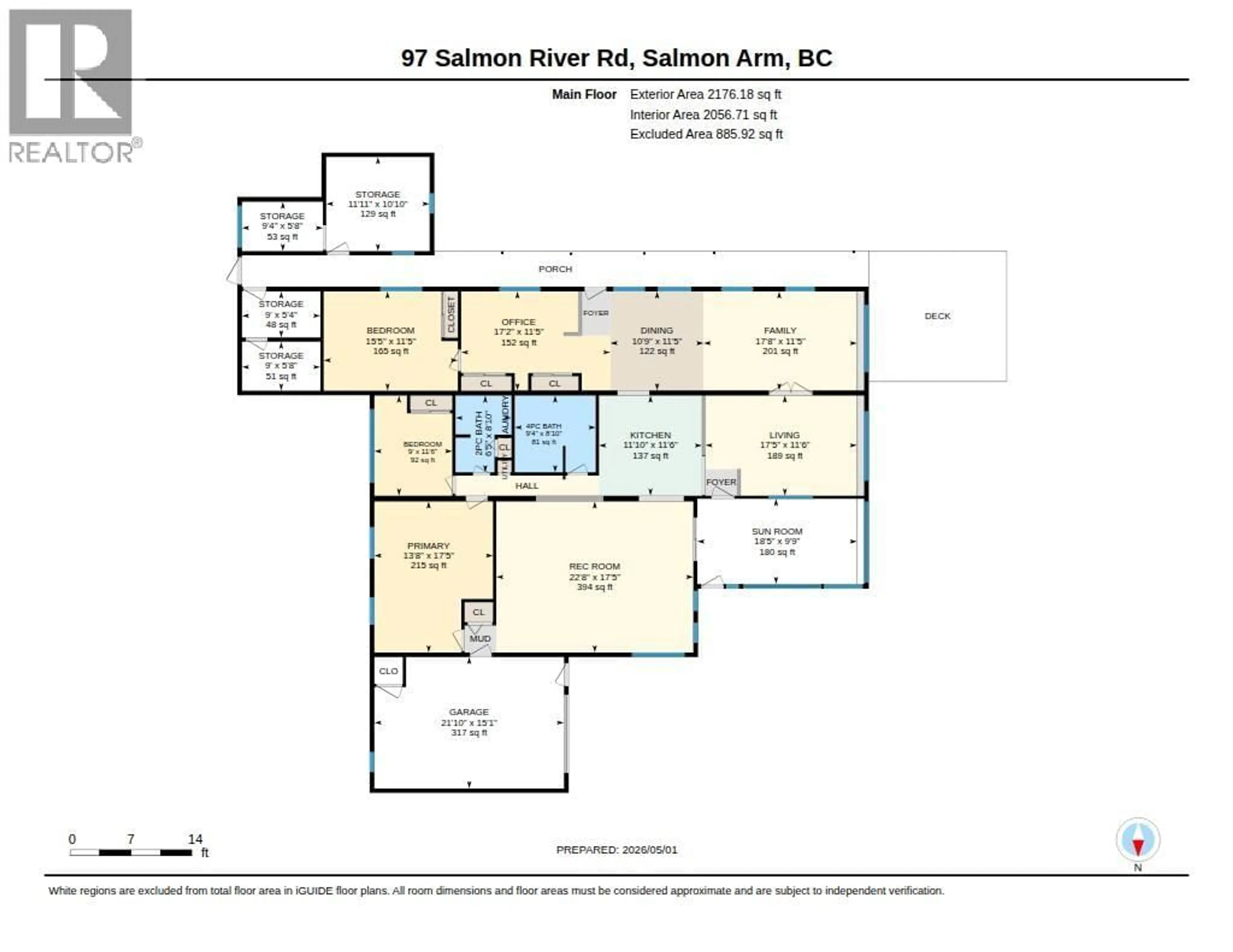 Floor plan for 97 SALMON RIVER ROAD, Salmon Arm British Columbia V1E3E2