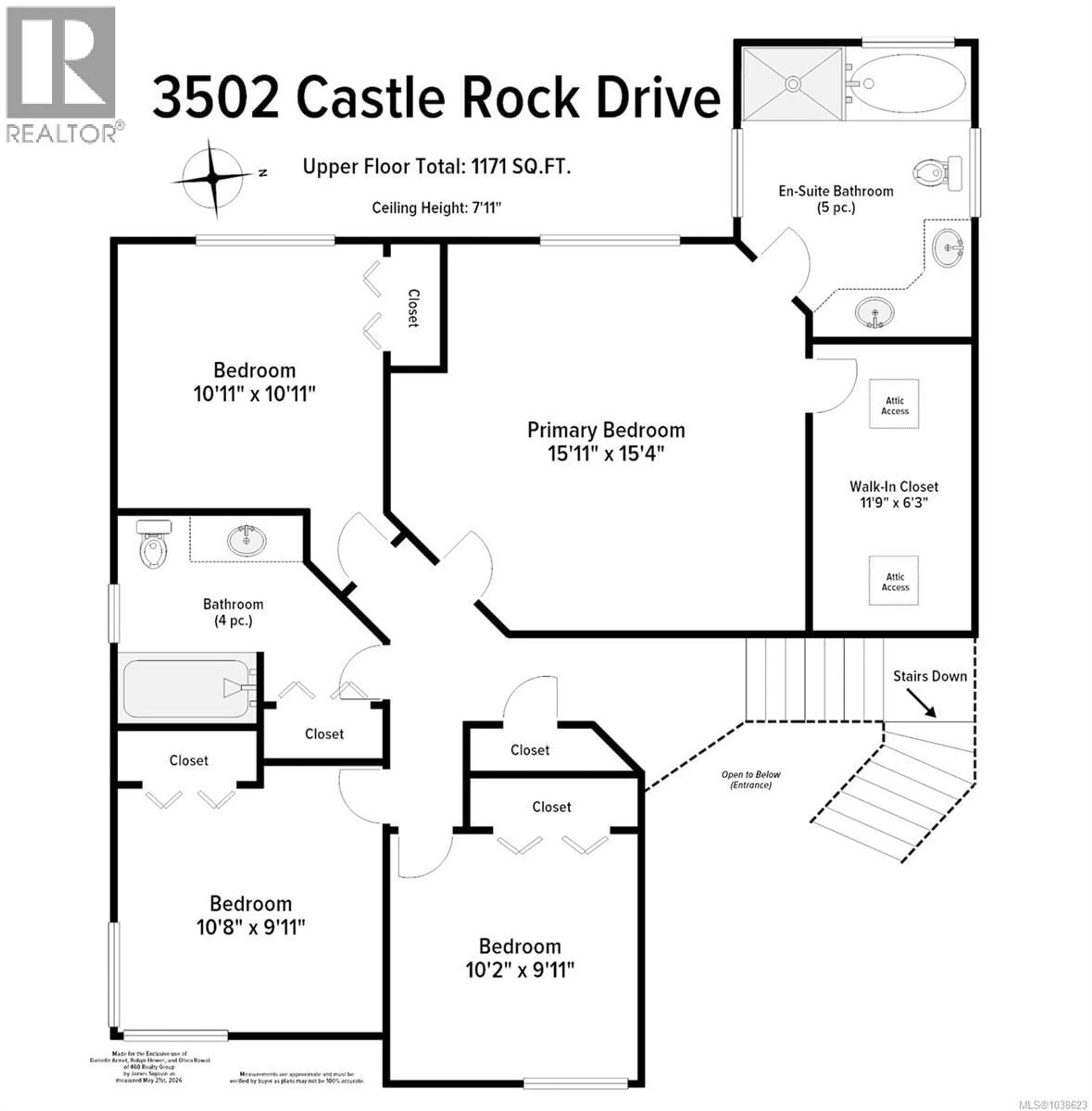 Floor plan for 3502 CASTLE ROCK DRIVE, Nanaimo British Columbia V9T0A6