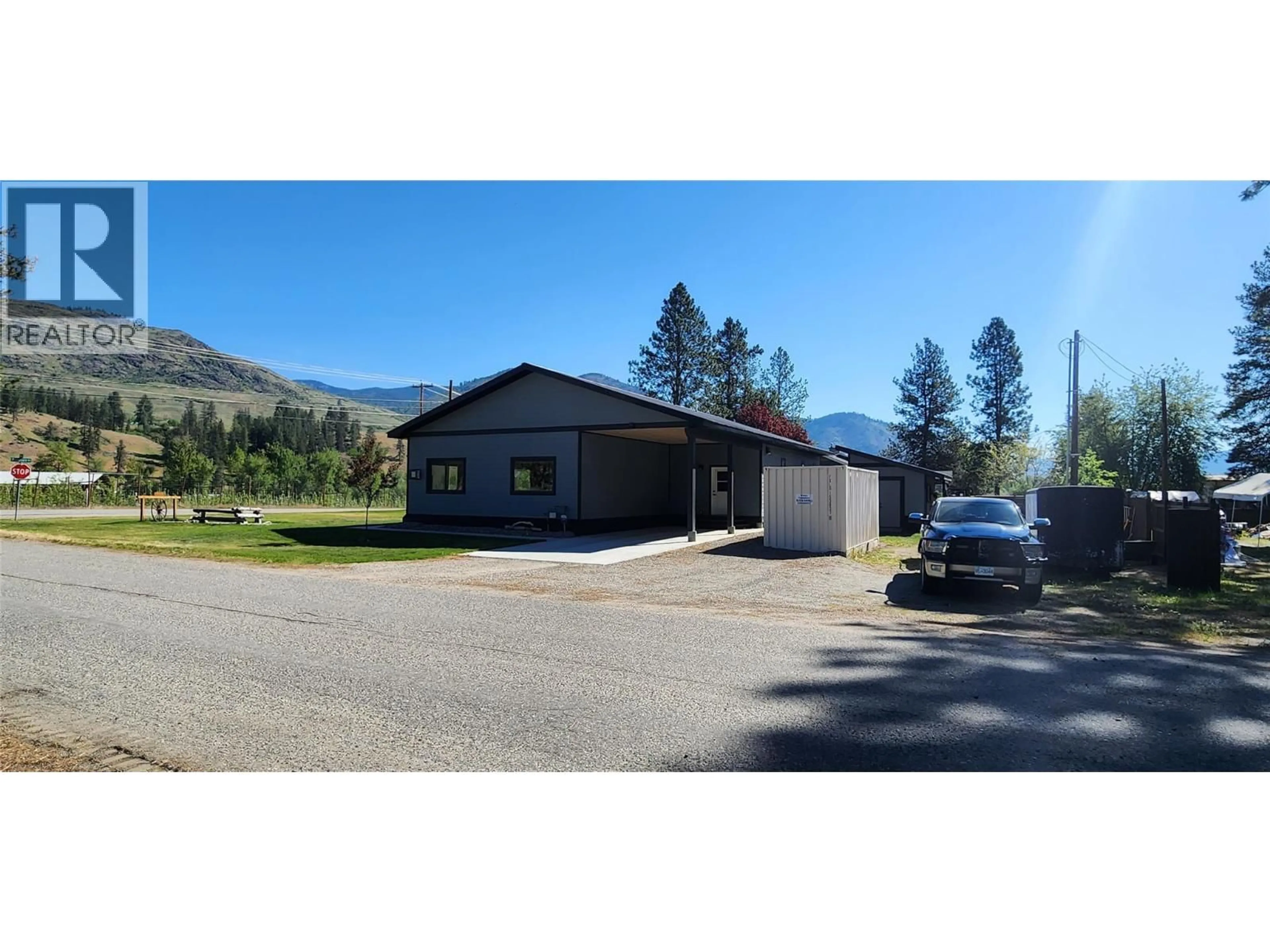 A pic from outside/outdoor area/front of a property/back of a property/a pic from drone, mountain view for 90 SAGAMORE ROAD, Grand Forks British Columbia V0H1H4