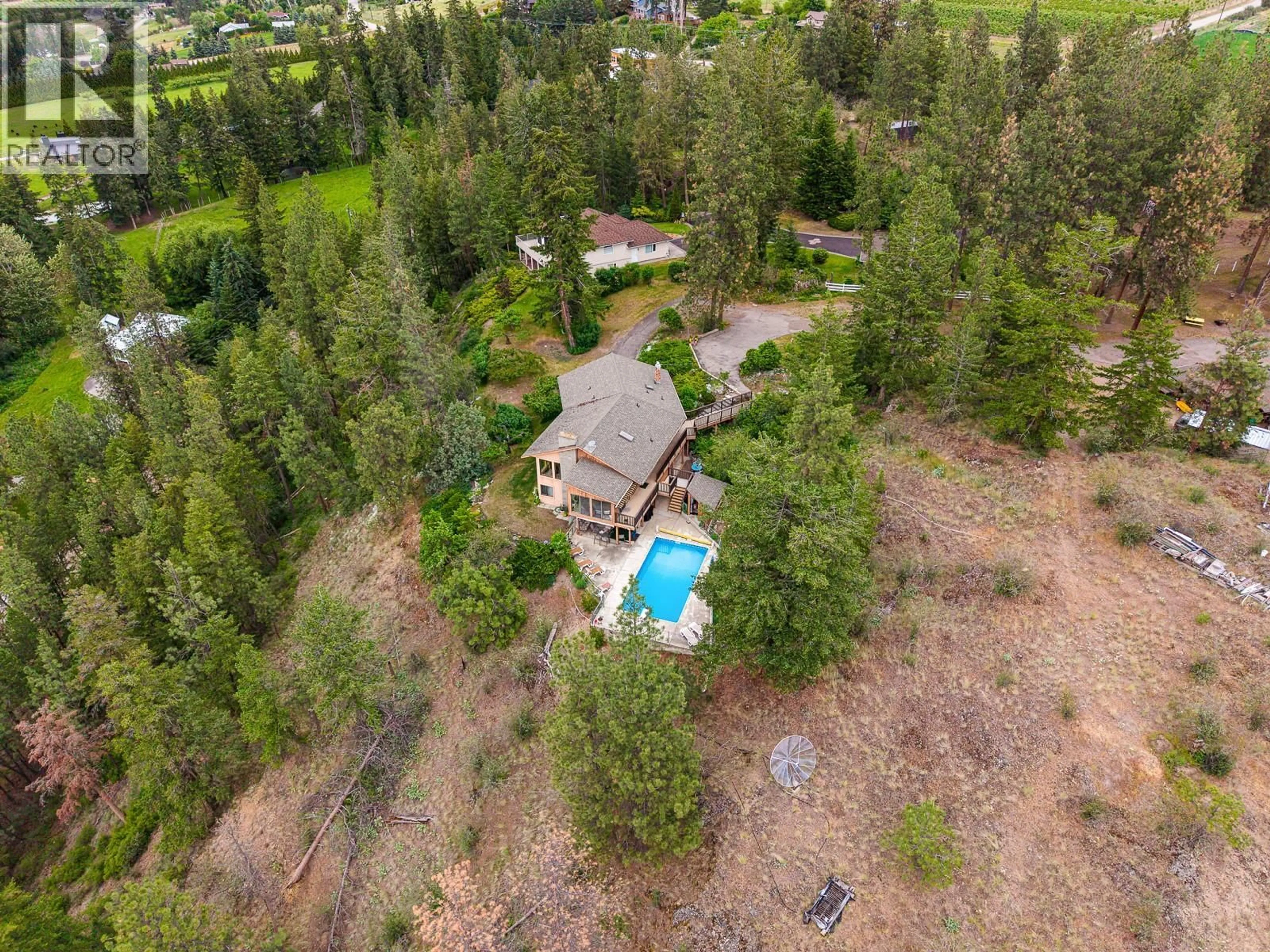 A pic from outside/outdoor area/front of a property/back of a property/a pic from drone, unknown for 12610 OYAMA ROAD, Oyama British Columbia V4V2A4