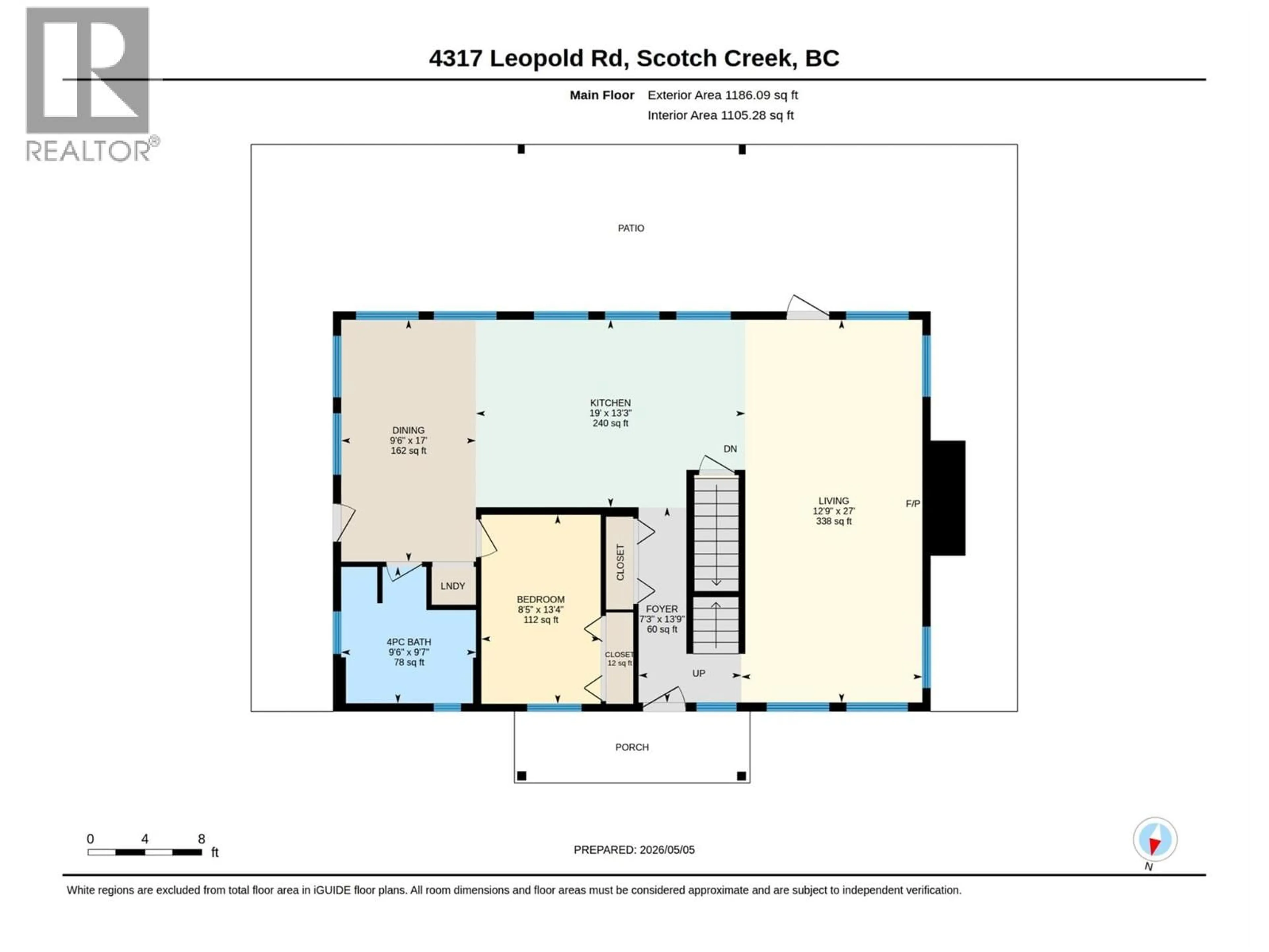 Floor plan for 4317 LEOPOLD ROAD, Scotch Creek British Columbia V0E1M5