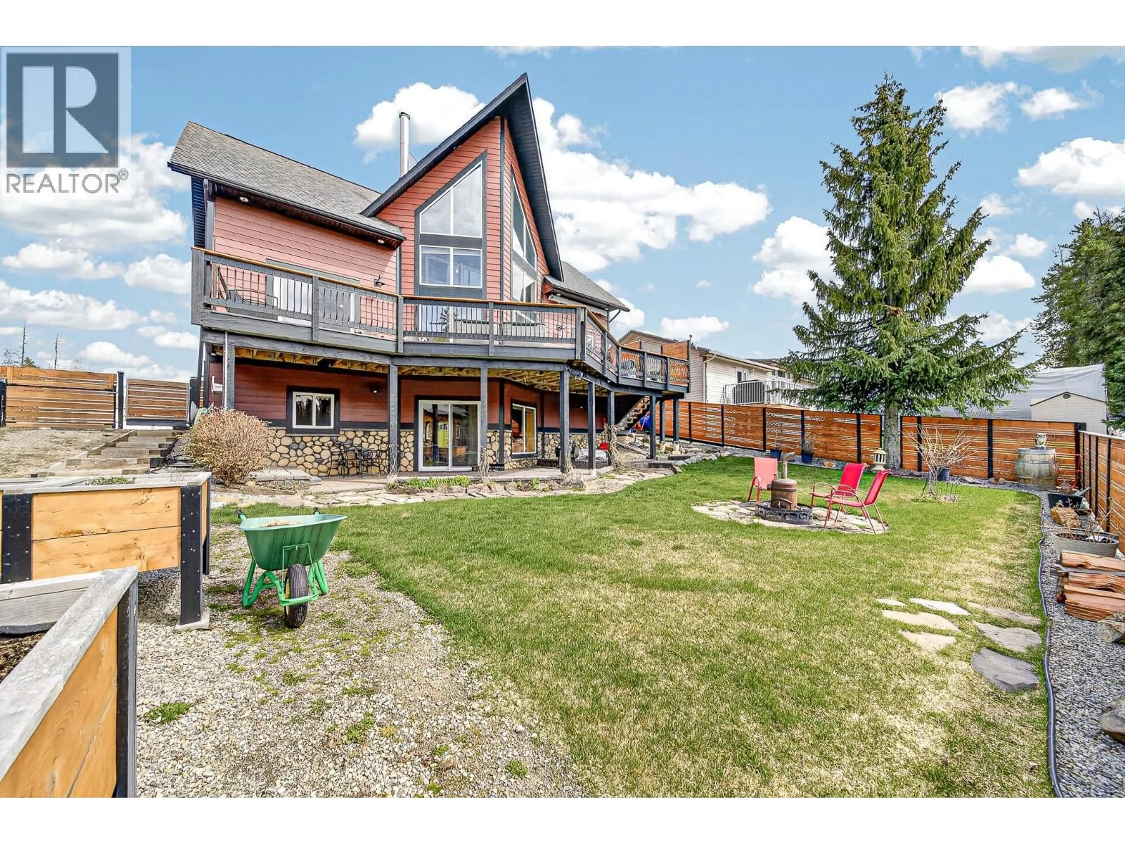 A pic from outside/outdoor area/front of a property/back of a property/a pic from drone, mountain view for 1220 PONDEROSA DRIVE, Sparwood British Columbia V0B2G2