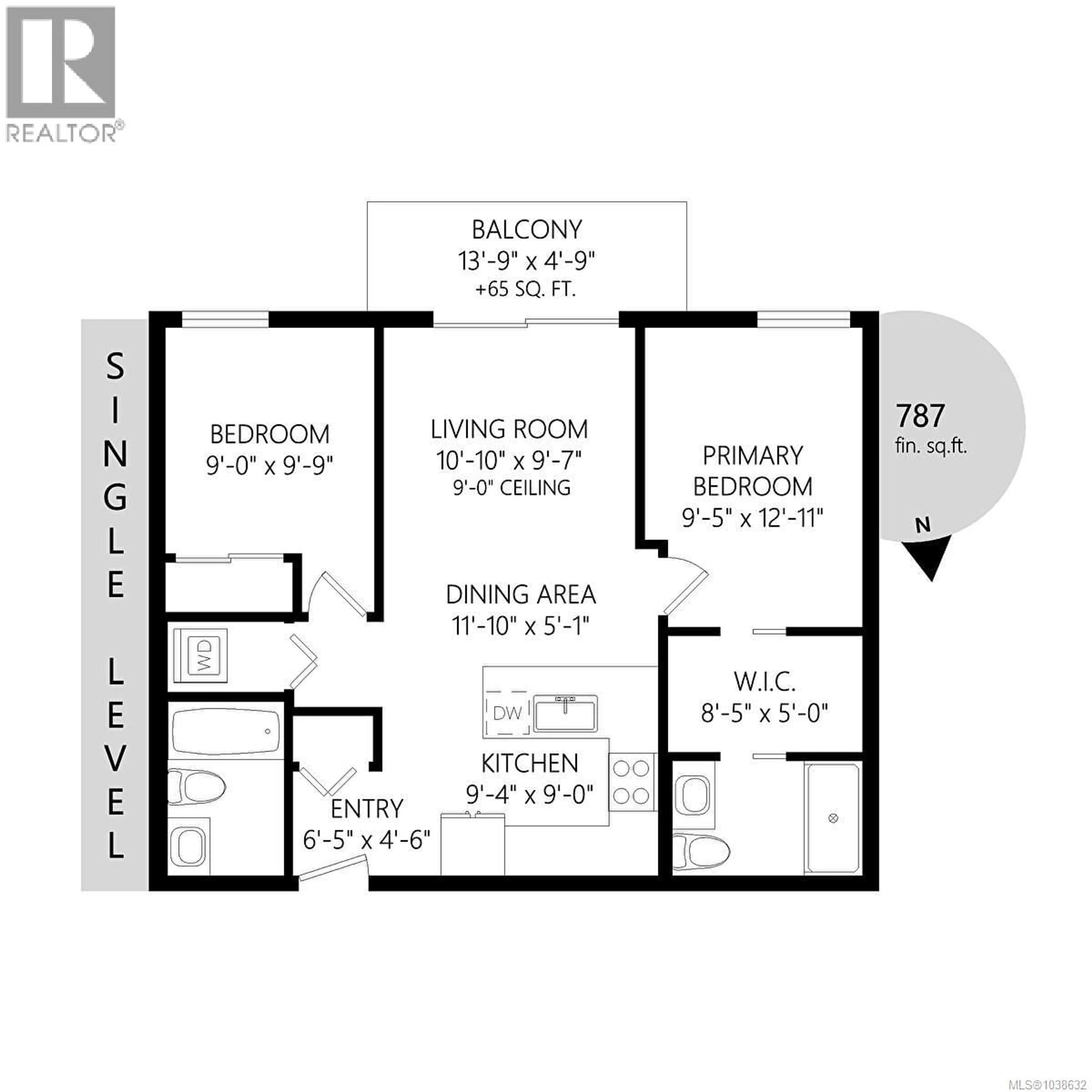 Floor plan for 508 - 1450 GLENTANA ROAD, View Royal British Columbia V9A2P8