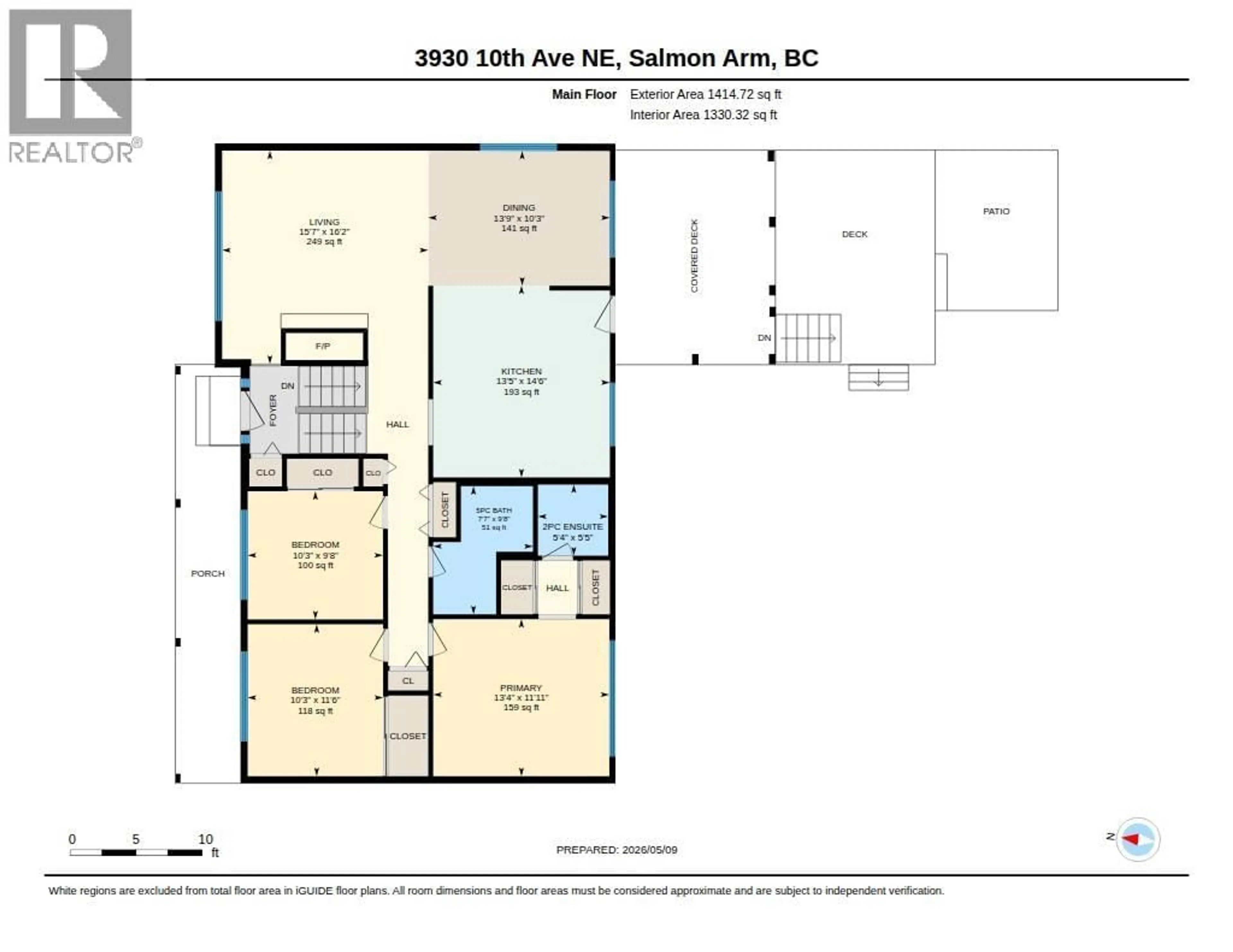 Floor plan for 3930 10 AVENUE NORTHEAST, Salmon Arm British Columbia V1E2S2