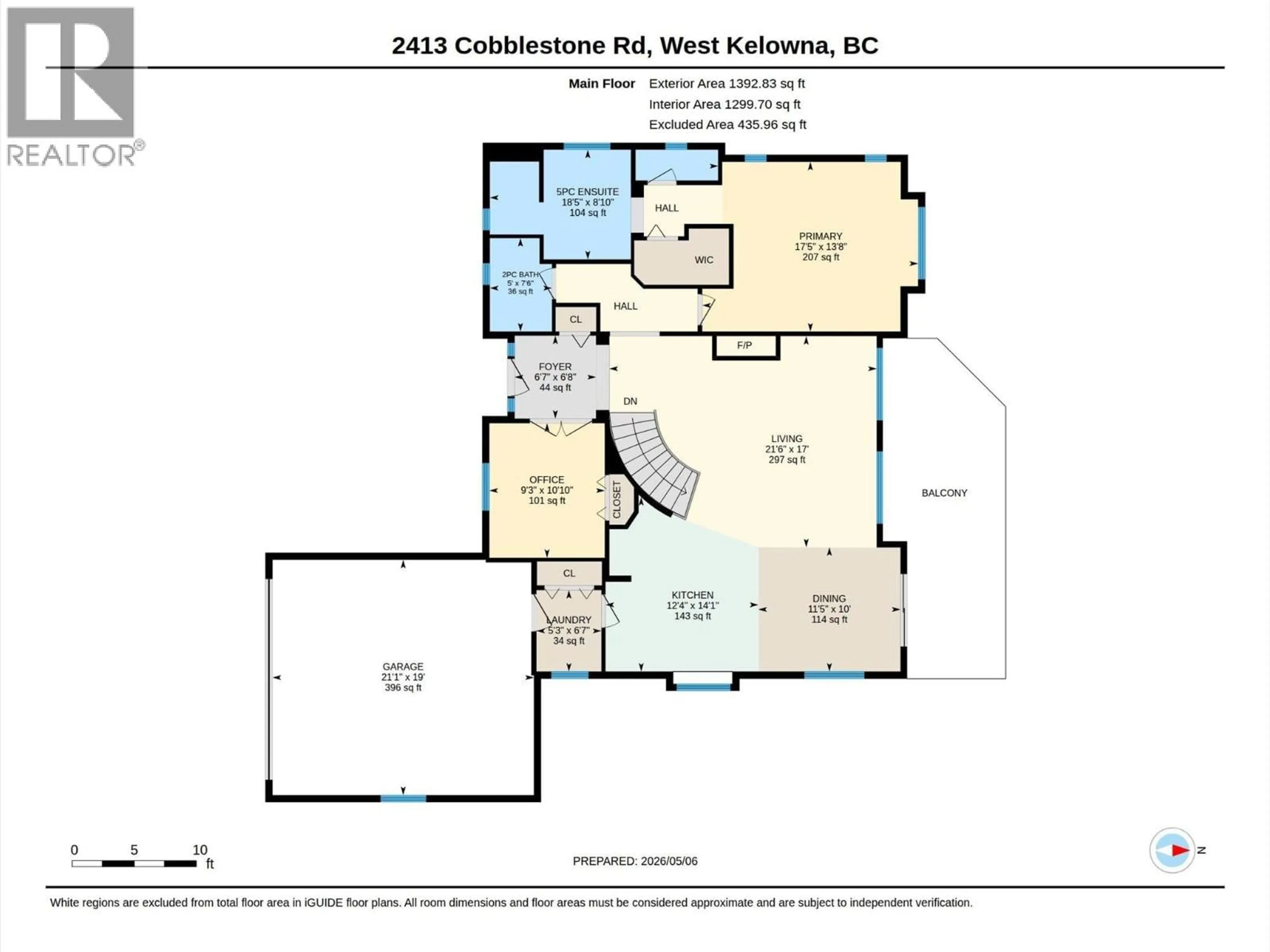 Floor plan for 2413 COBBLESTONE ROAD, West Kelowna British Columbia V4T3A7