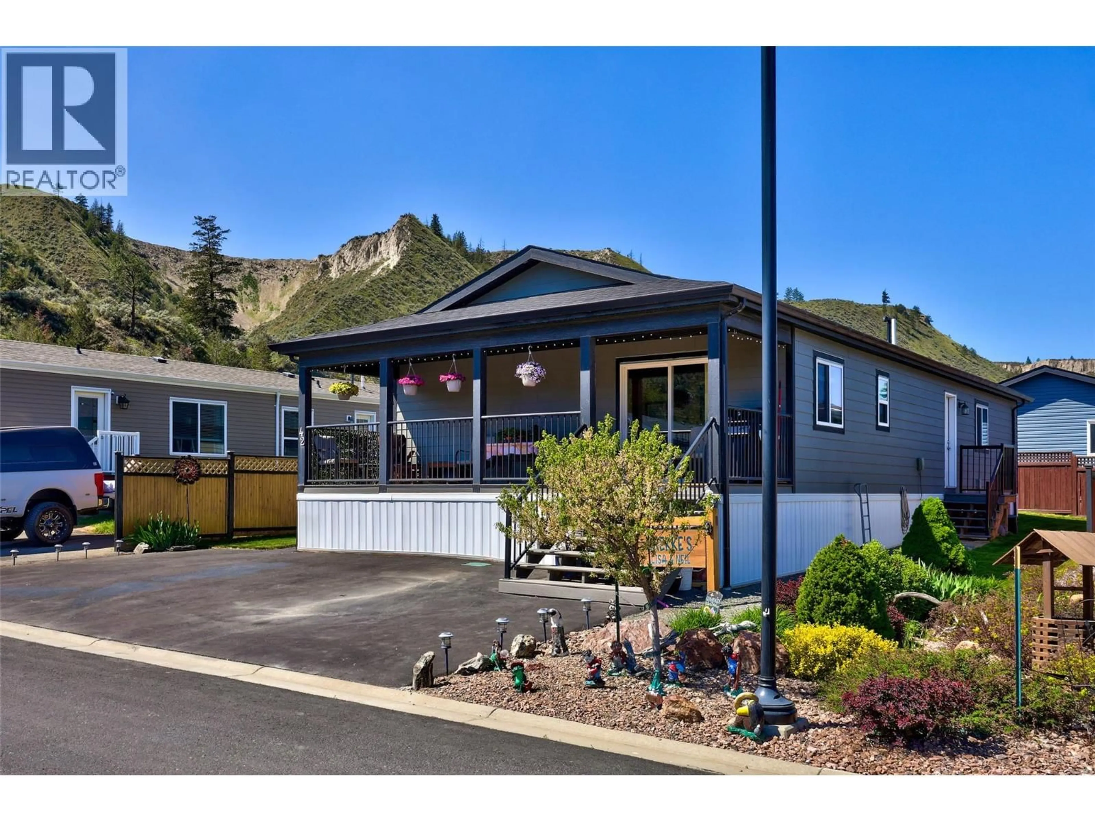 Home with vinyl exterior material, mountain view for 42 - 7805 DALLAS DRIVE, Kamloops British Columbia V2C0E5