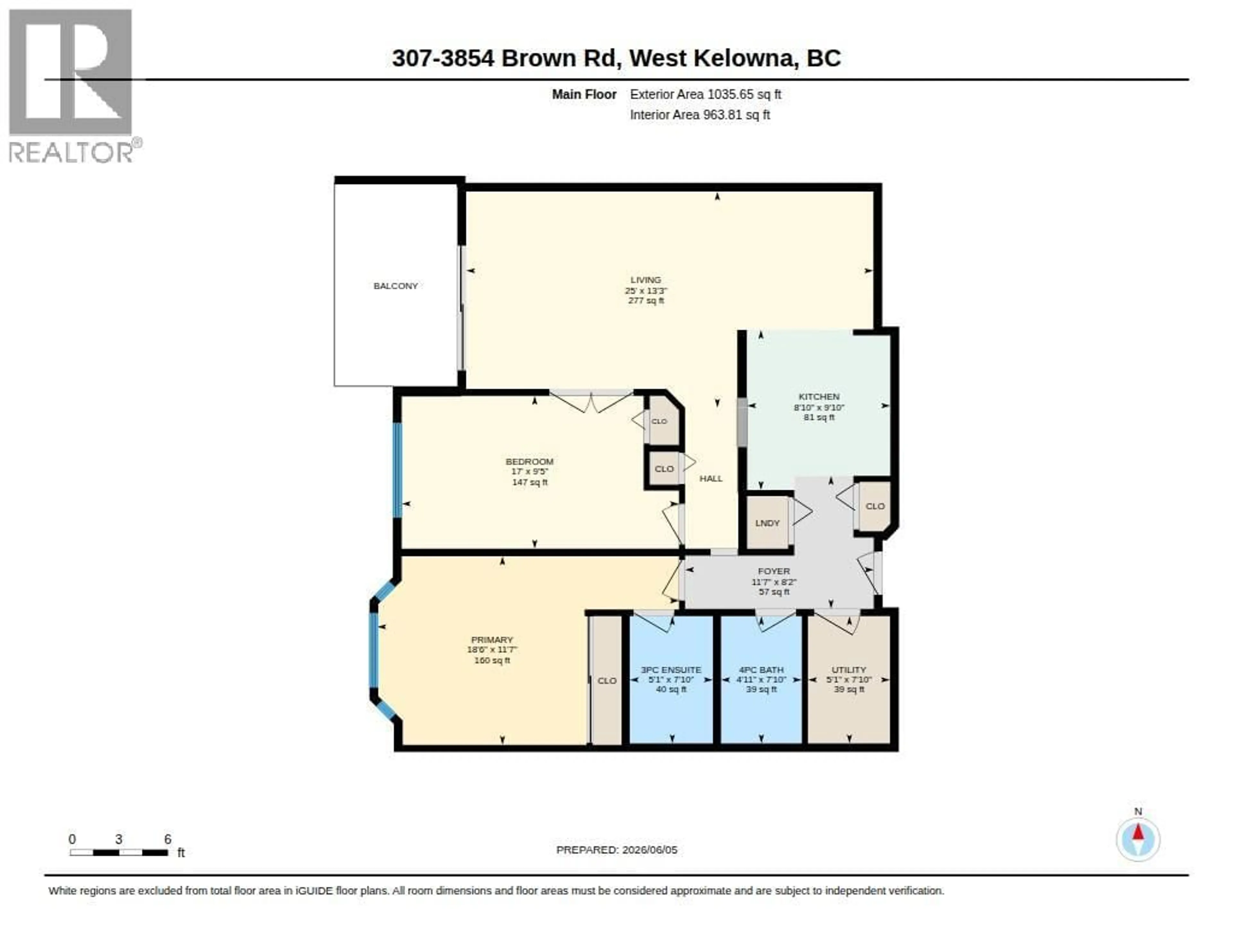 Floor plan for 307 - 3854 BROWN ROAD, West Kelowna British Columbia V4T2J5