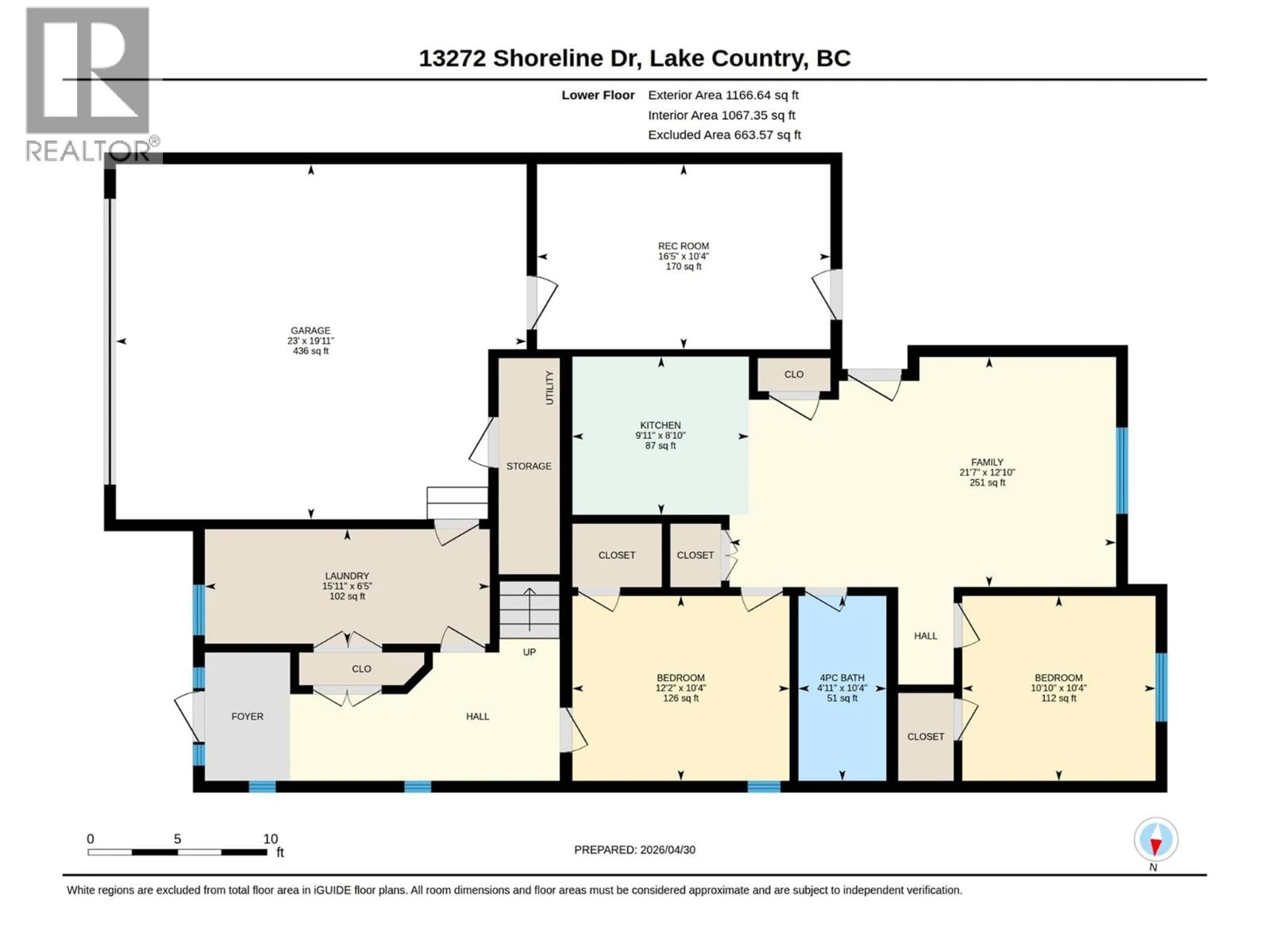 Floor plan for 13272 SHORELINE DRIVE, Lake Country British Columbia V4V2T2