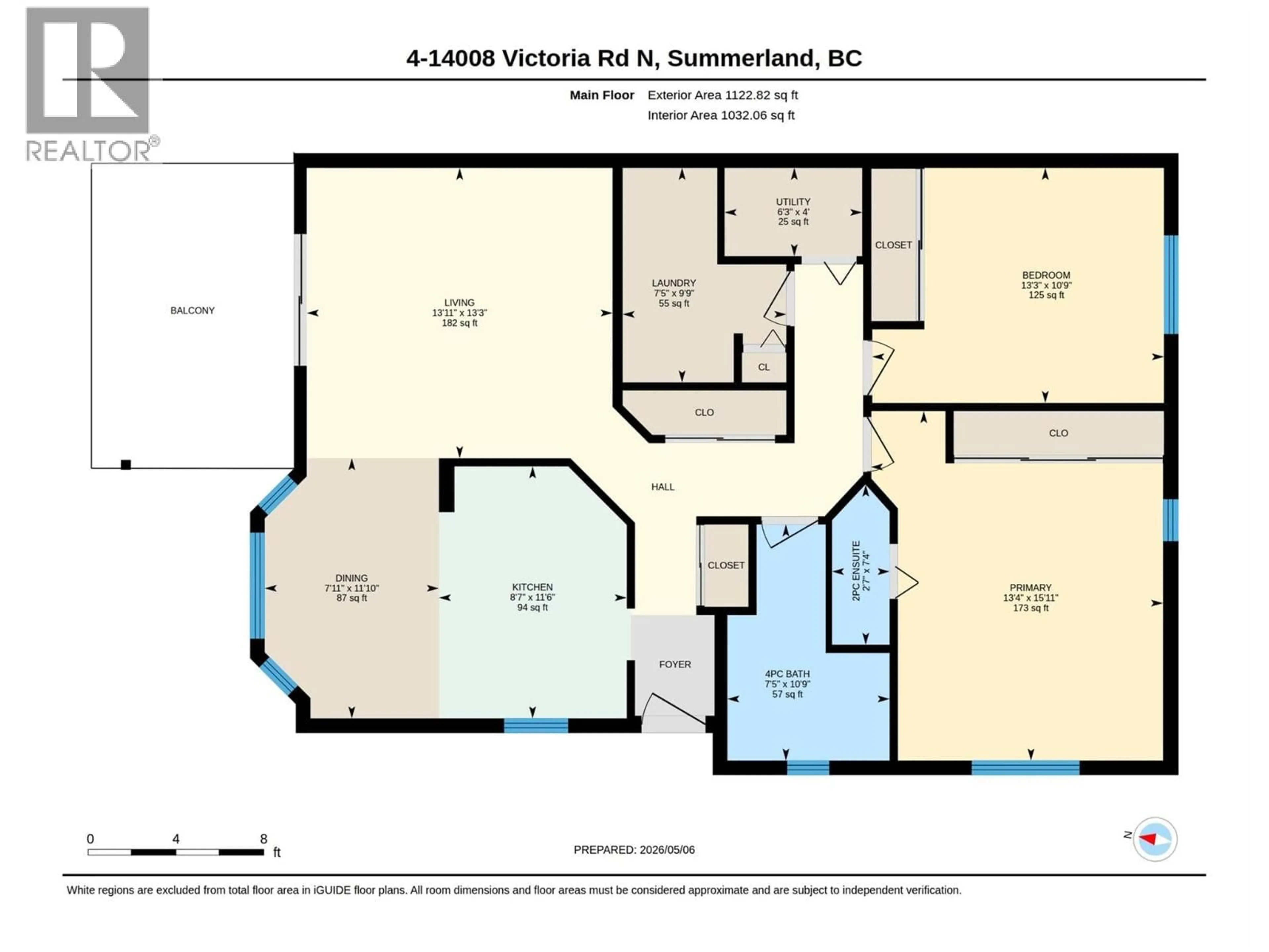 Floor plan for 4 - 14008 VICTORIA ROAD NORTH, Summerland British Columbia V0H1Z5