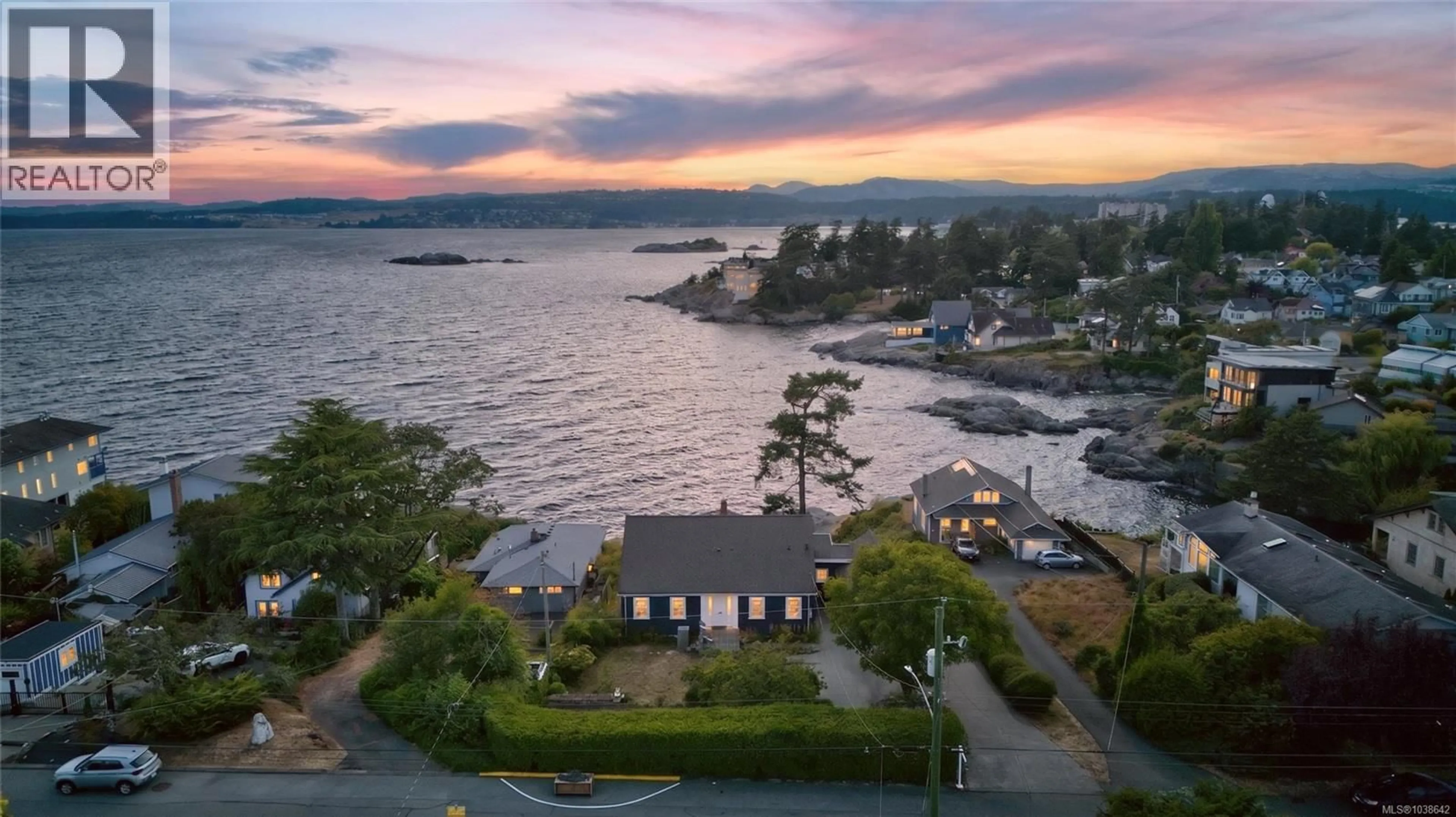 A pic from outside/outdoor area/front of a property/back of a property/a pic from drone, water/lake/river/ocean view for 436 CONSTANCE AVENUE, Esquimalt British Columbia V9A6N3
