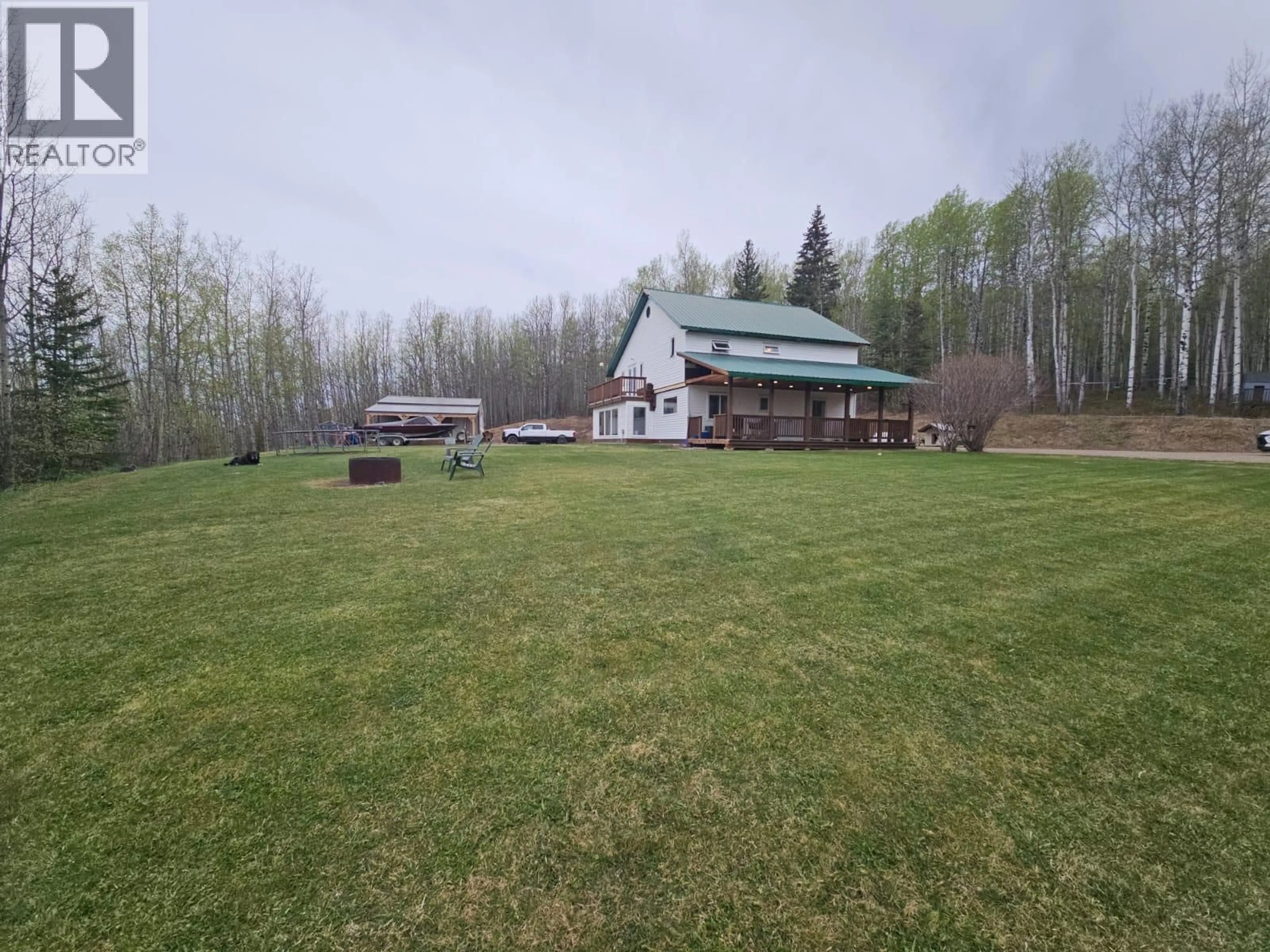 A pic from outside/outdoor area/front of a property/back of a property/a pic from drone, mountain view for 2923 NICHOLS OTHER, Chetwynd British Columbia V0C1J0