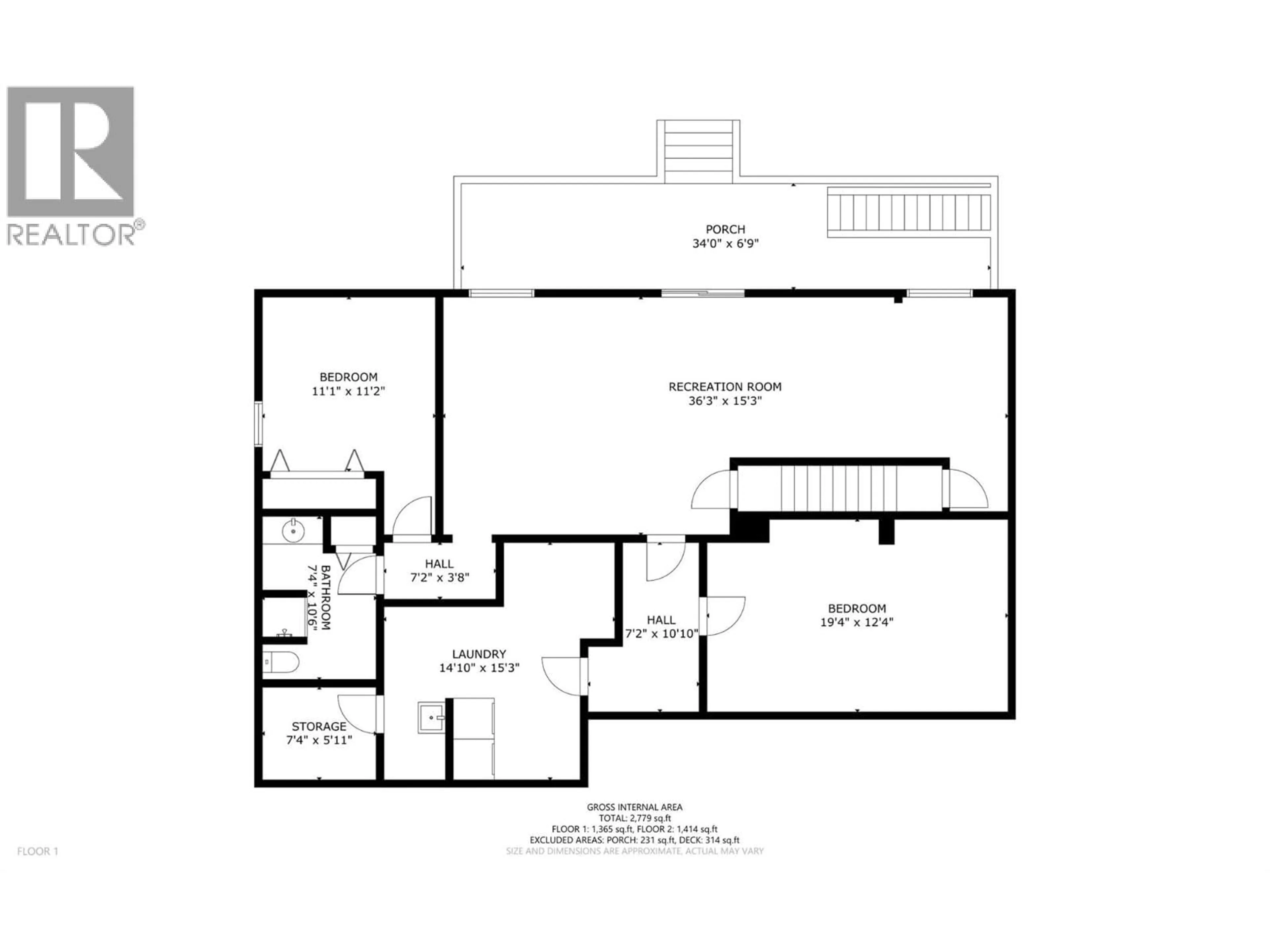 Floor plan for 460 EL CAMINO ROAD, Kelowna British Columbia V1X2R9