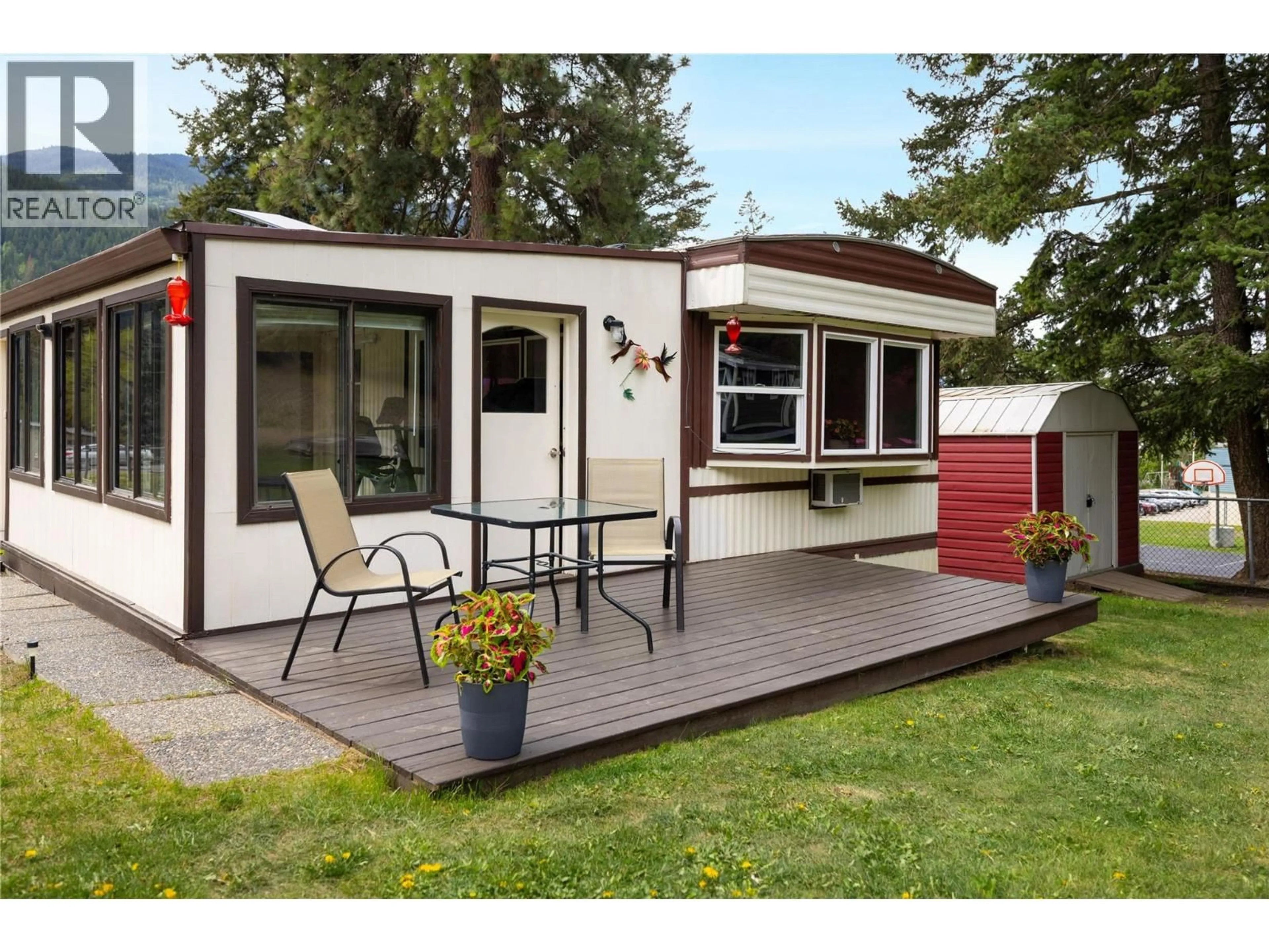Home with vinyl exterior material, street for 5708 TUKTAKAMIN ROAD, Falkland British Columbia V0E1W0