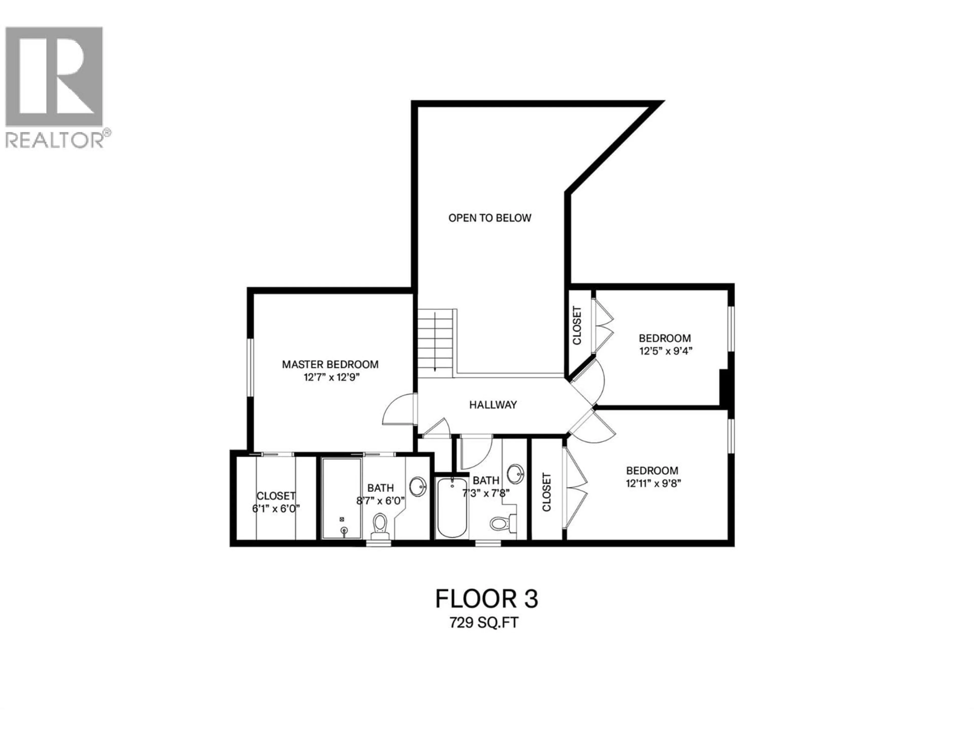 Floor plan for 2559 QUAIL LANE, Kelowna British Columbia V1V1Z9