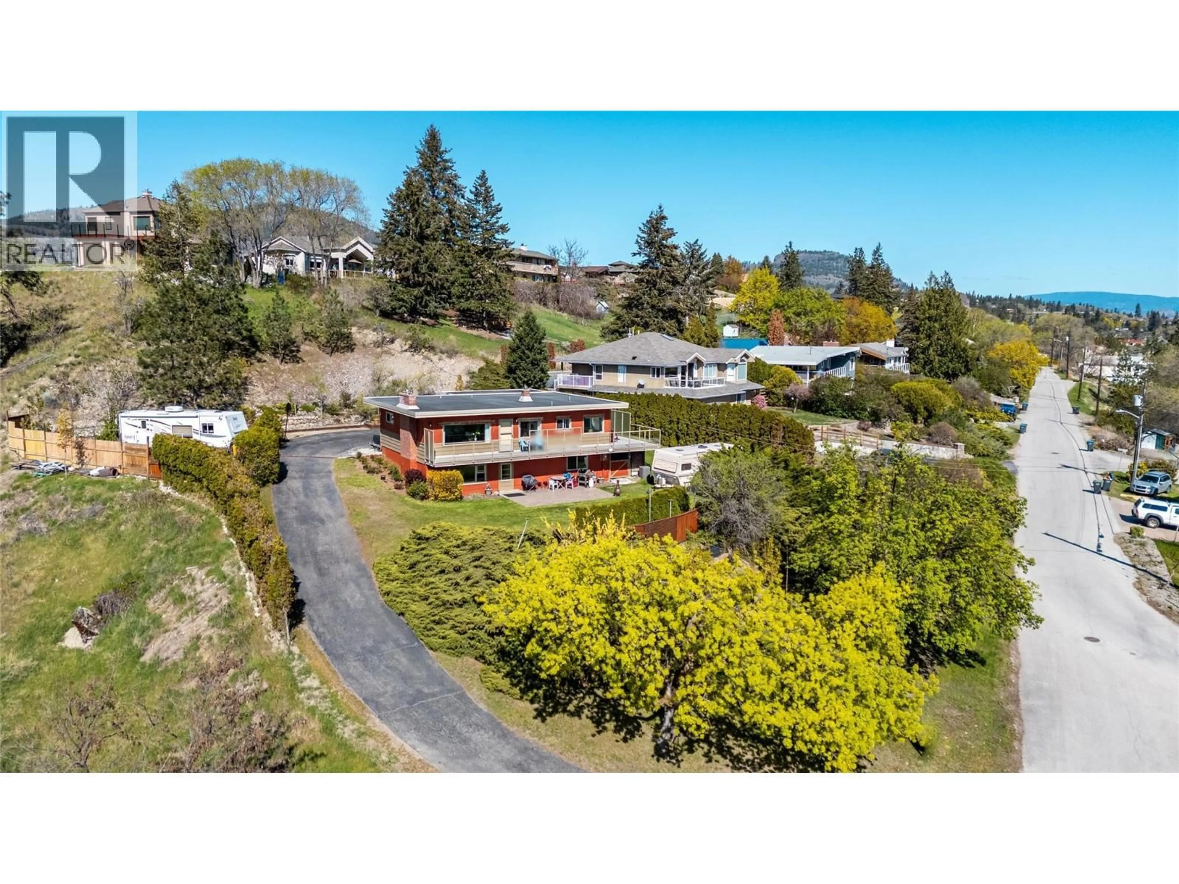 A pic from outside/outdoor area/front of a property/back of a property/a pic from drone, unknown for 13006 BRISTOW ROAD, Summerland British Columbia V0H1Z1