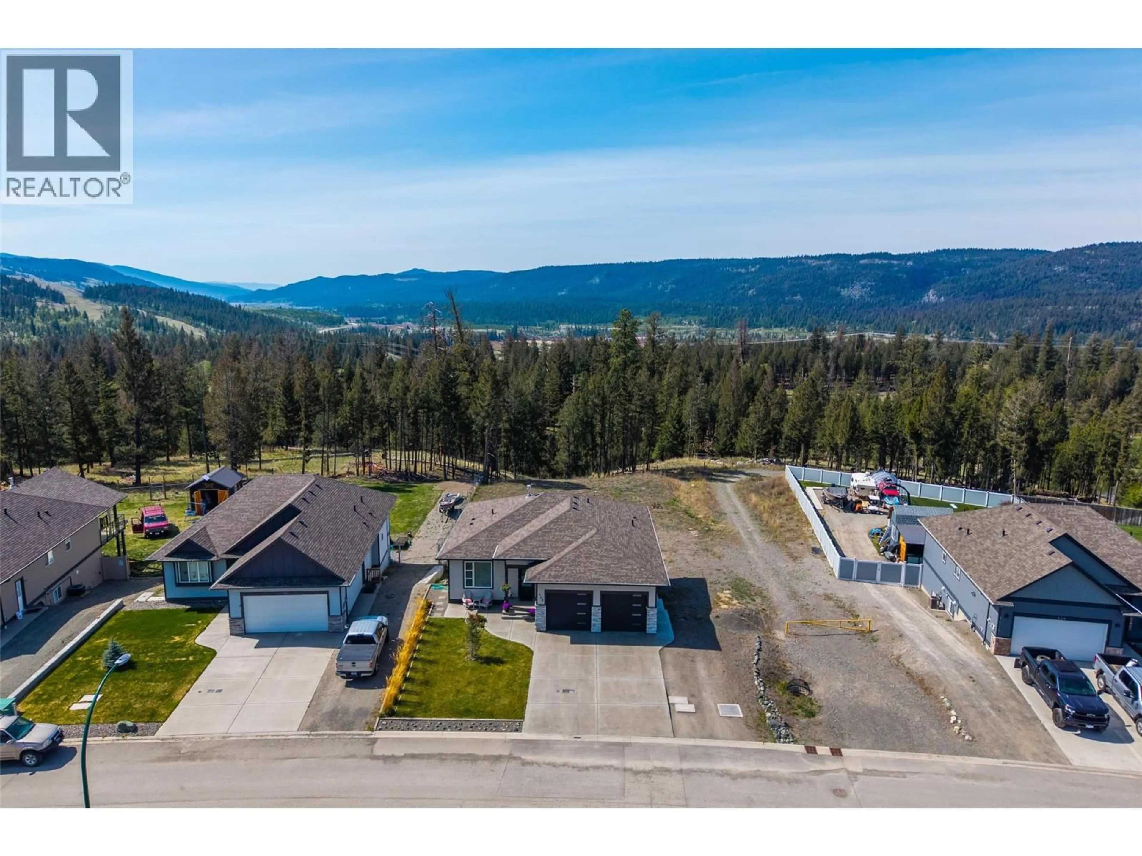 A pic from outside/outdoor area/front of a property/back of a property/a pic from drone, mountain view for 448 DALADON DRIVE, Logan Lake British Columbia V0K1W0