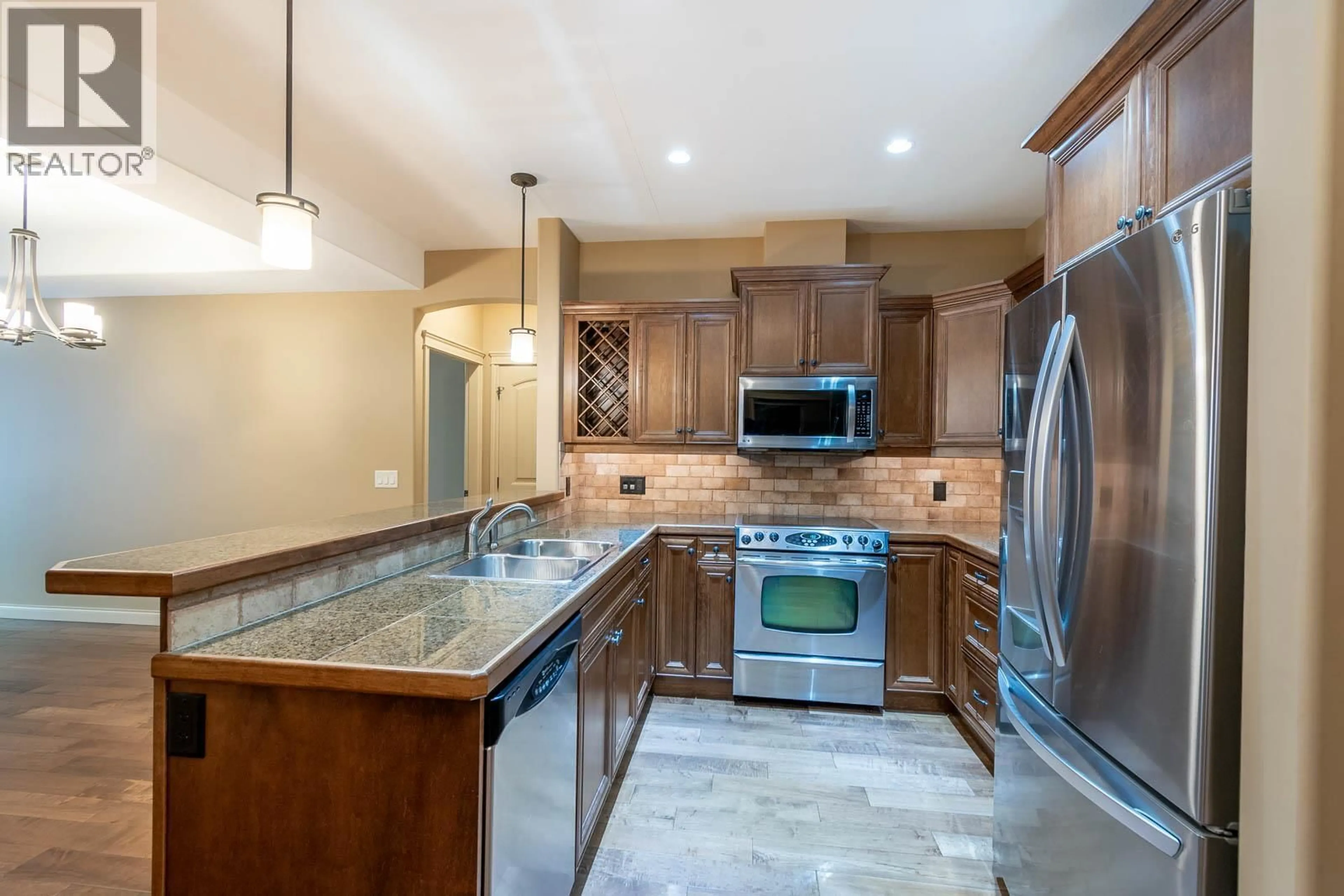 Open concept kitchen, ceramic/tile floor for 206 - 2770 AUBURN ROAD, West Kelowna British Columbia V4T4C2