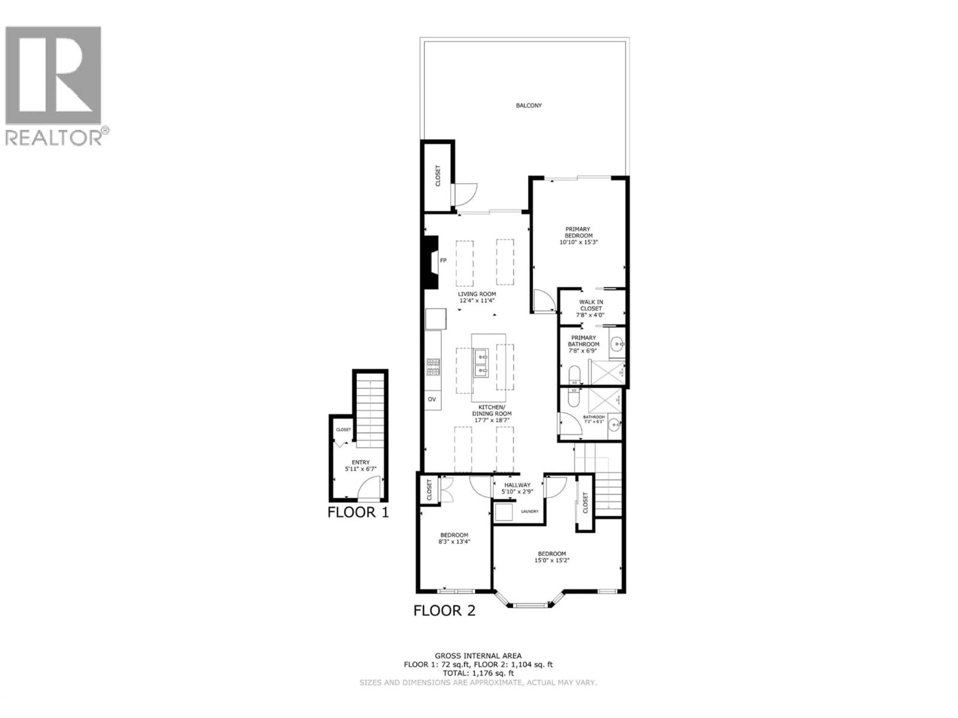Floor plan for 309 - 2900 ABBOTT STREET, Kelowna British Columbia V1Y1G6