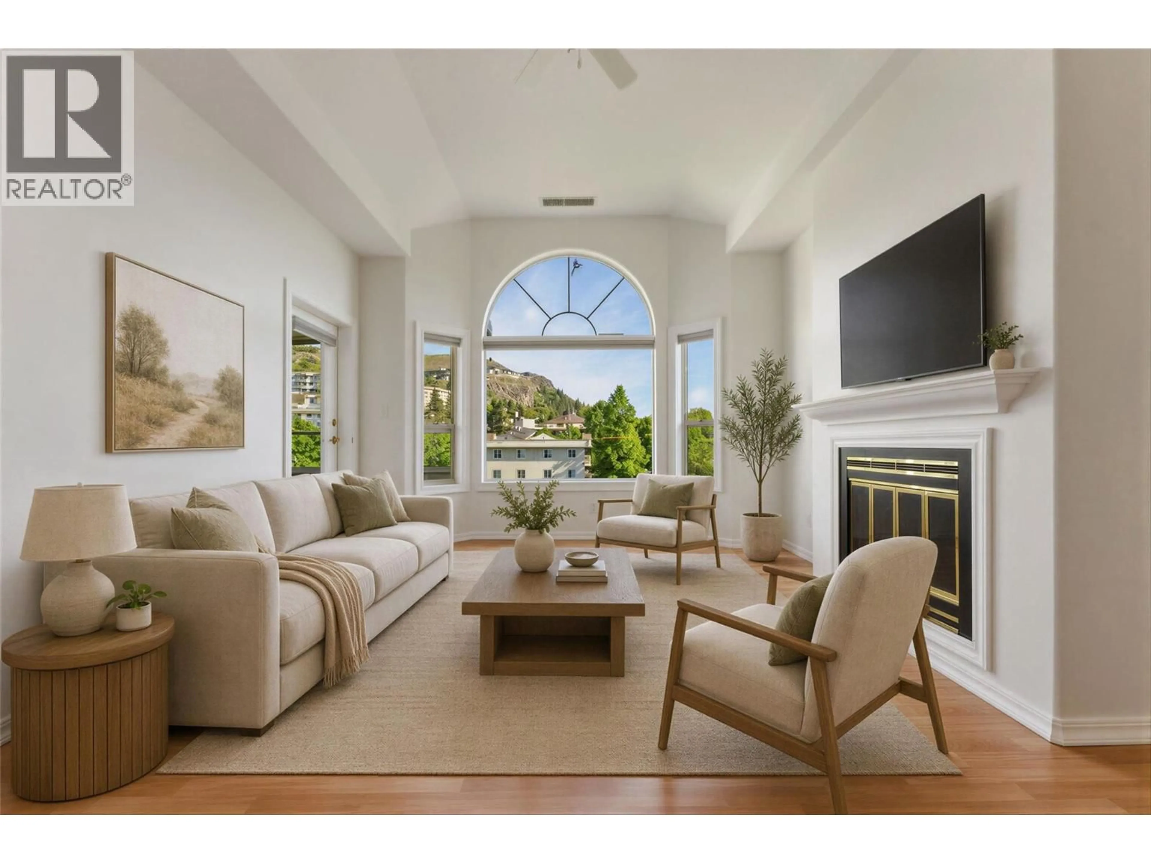 Living room with furniture, unknown for 403 - 3805 30 AVENUE, Vernon British Columbia V1T9M3