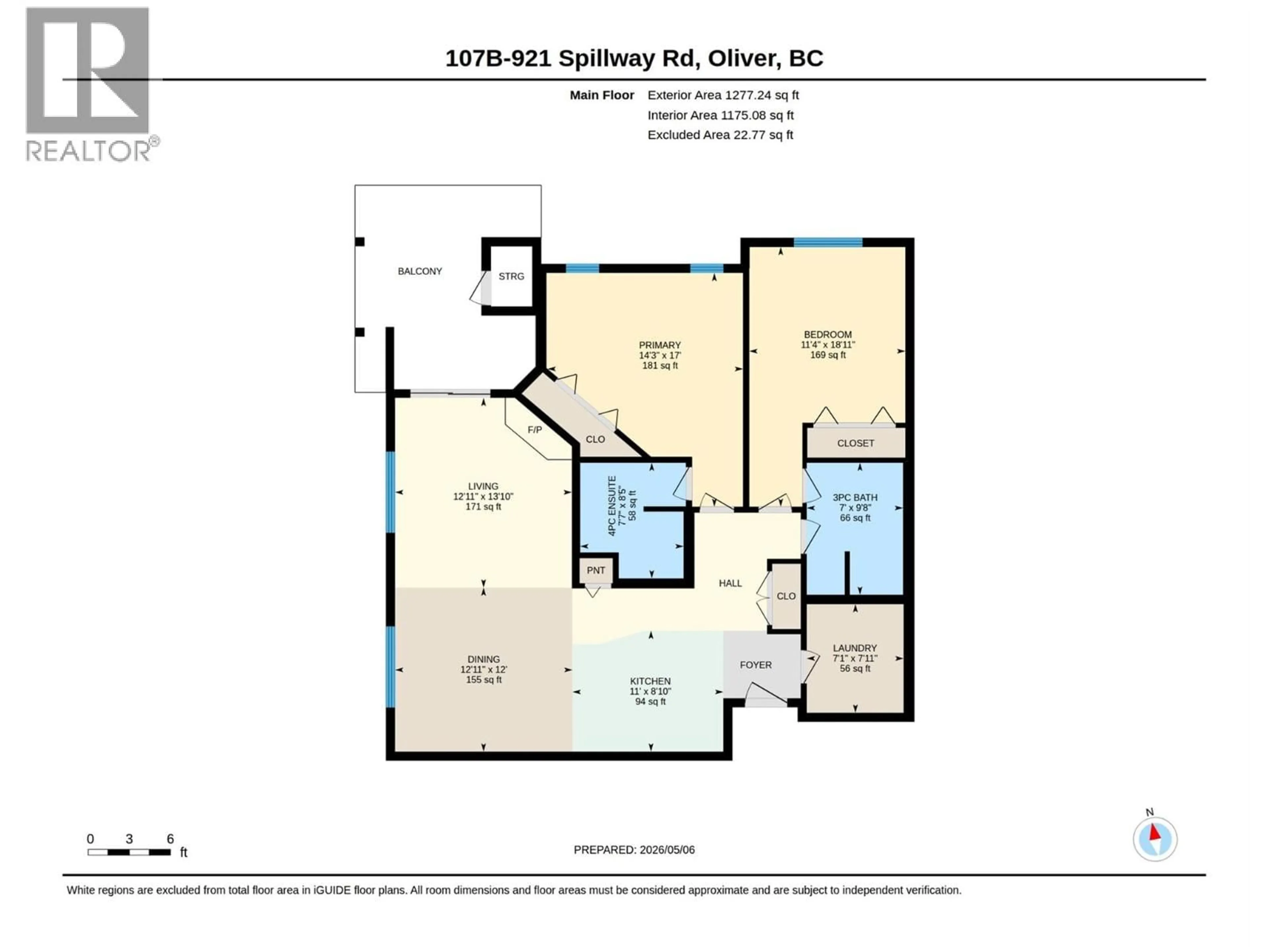 Floor plan for 107B - 921 SPILLWAY ROAD, Oliver British Columbia V0H1T8