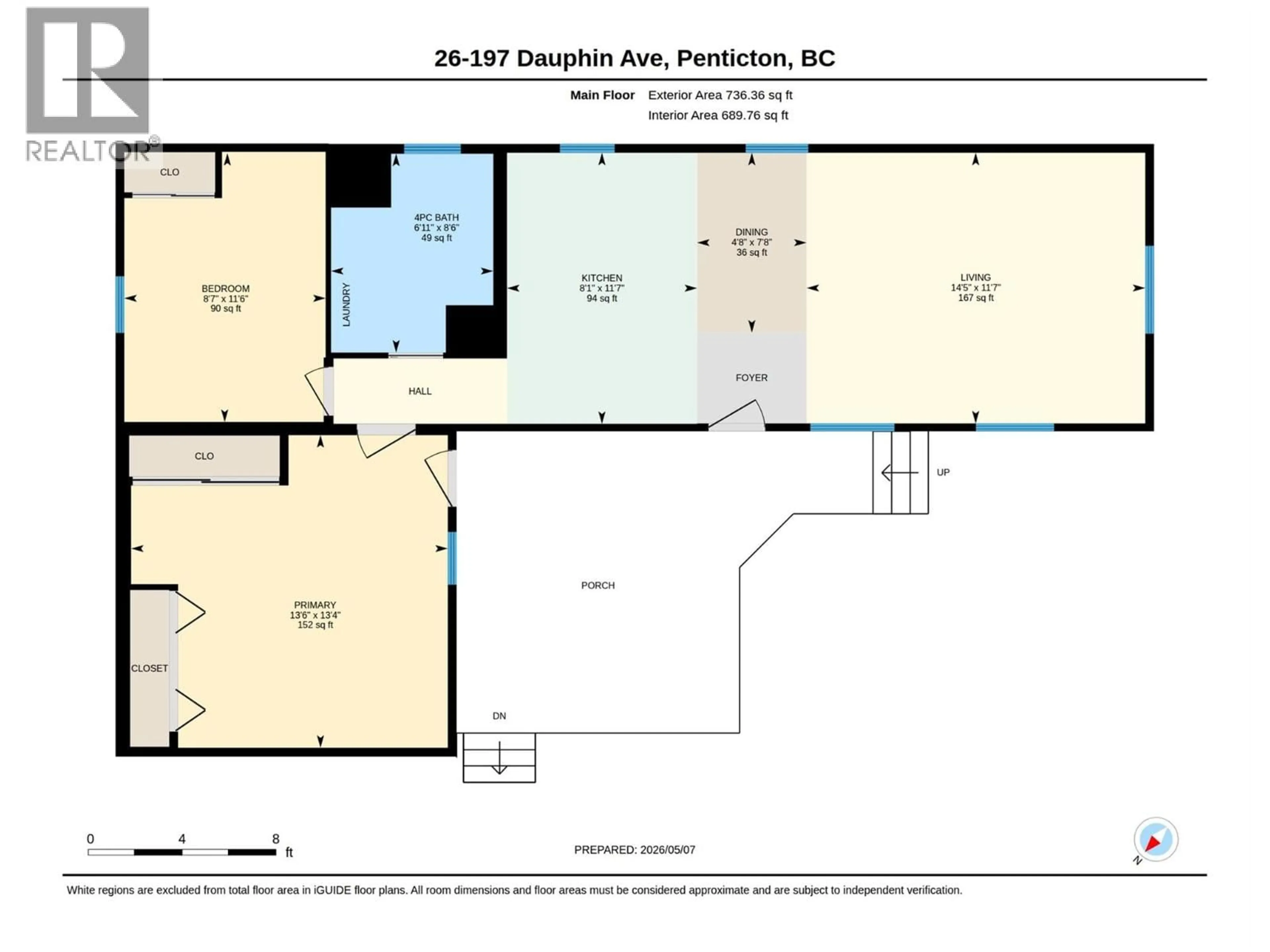 Floor plan for 26 - 197 DAUPHIN AVENUE, Penticton British Columbia V2A3S3