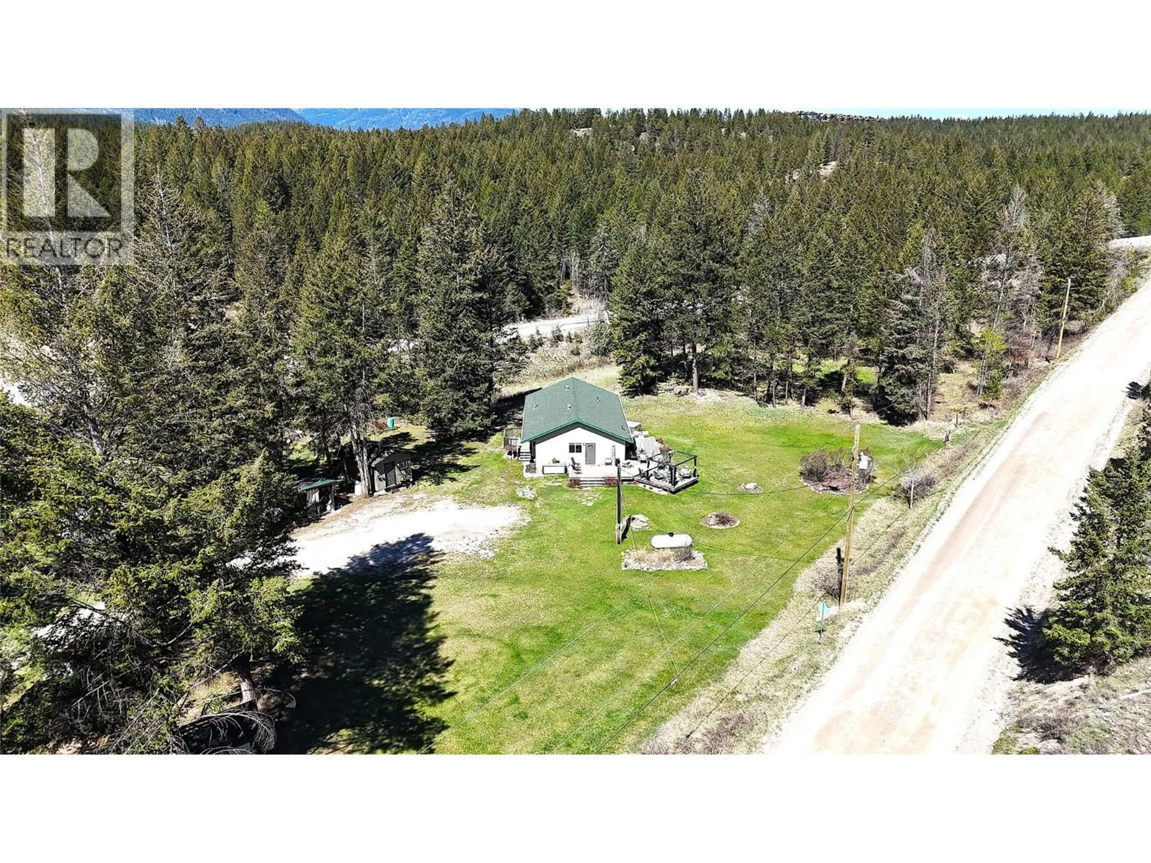 A pic from outside/outdoor area/front of a property/back of a property/a pic from drone, mountain view for 4206 COY ROAD, Invermere British Columbia V0A1K4