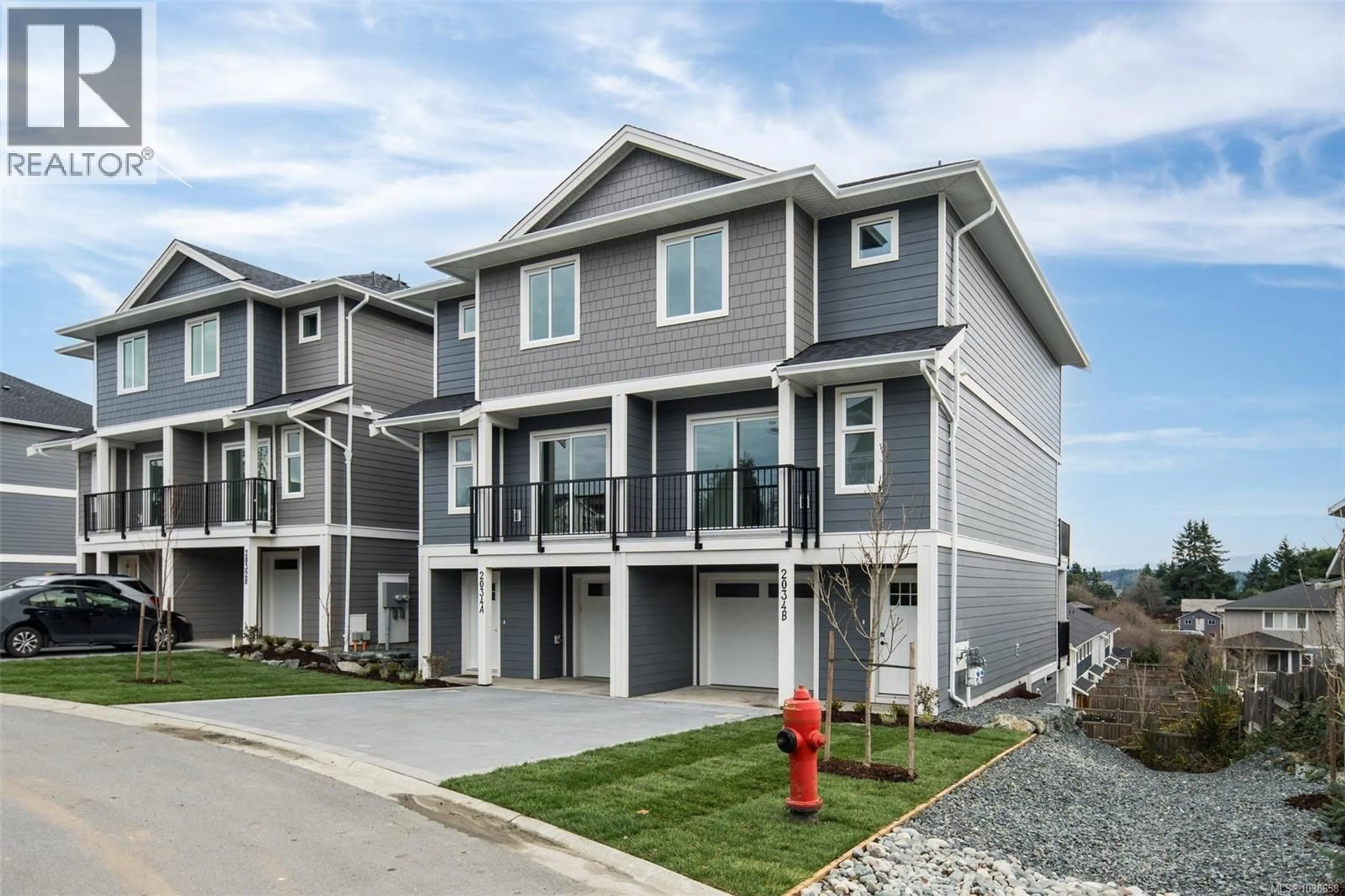 Home with vinyl exterior material, street for B - 2030 STONE HEARTH LANE, Sooke British Columbia V9Z1L3