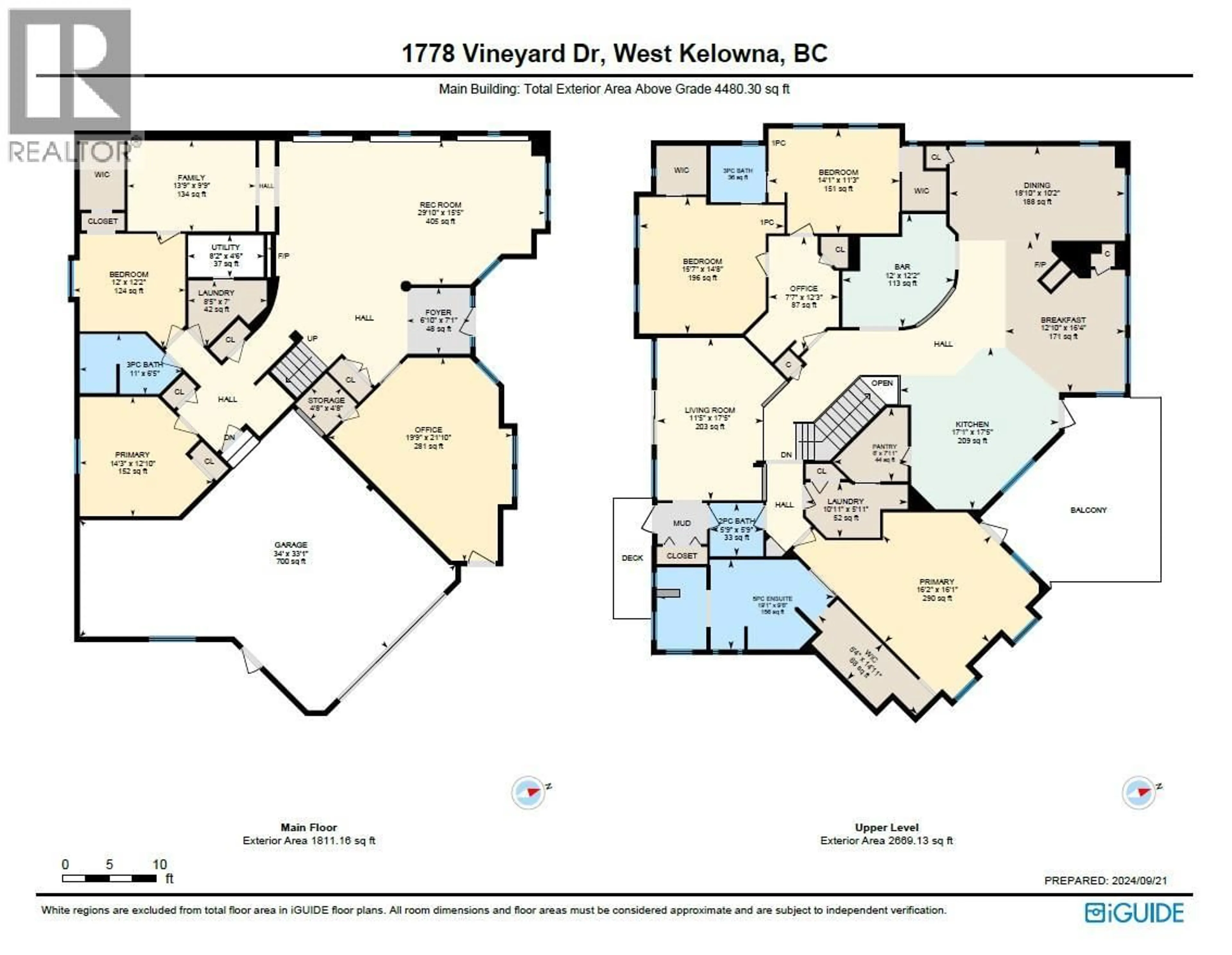 Floor plan for 1778 VINEYARD DRIVE, Kelowna British Columbia V4T2W7