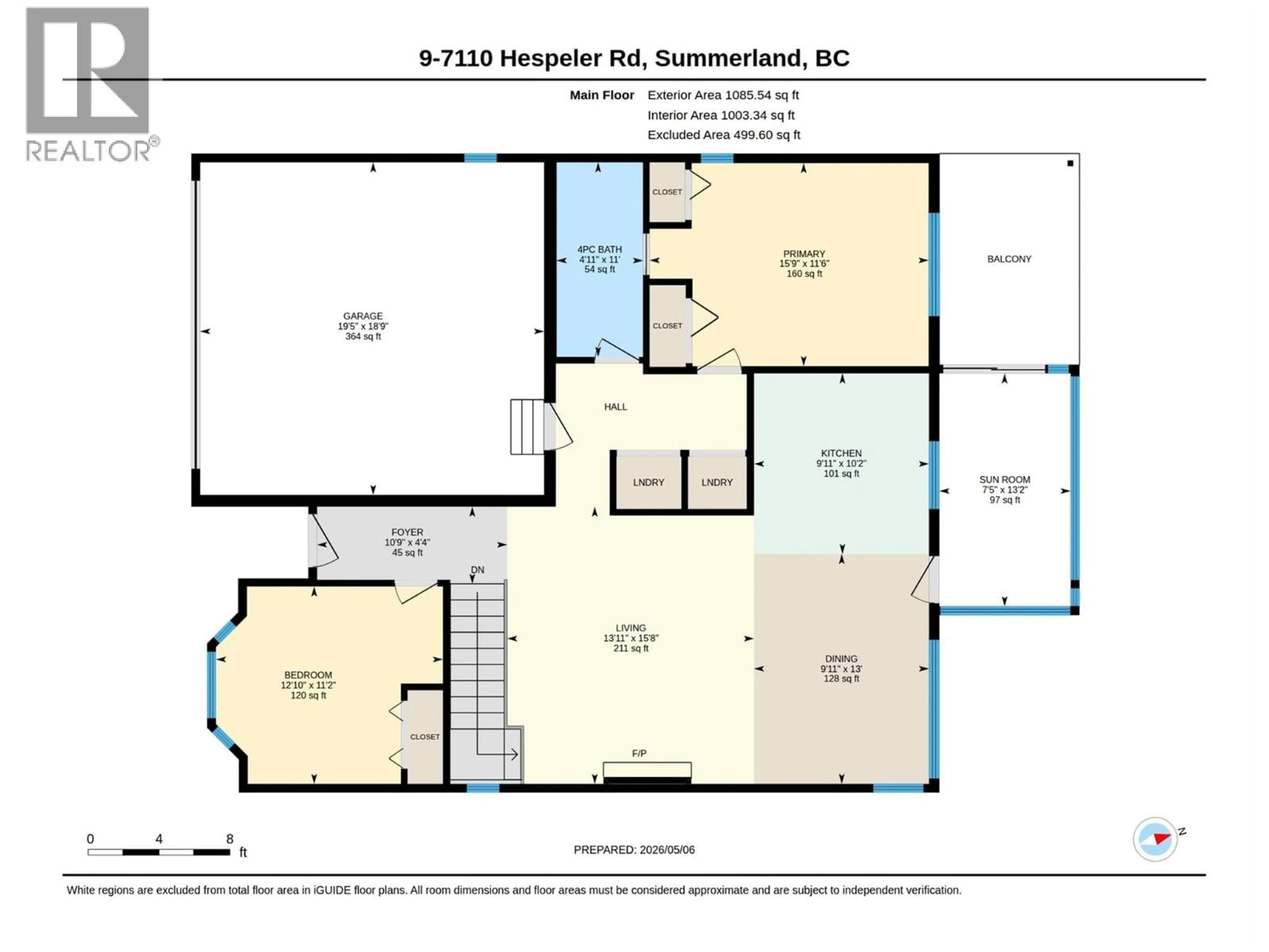 Floor plan for 9 - 7110 HESPELER ROAD, Summerland British Columbia V0H1Z4