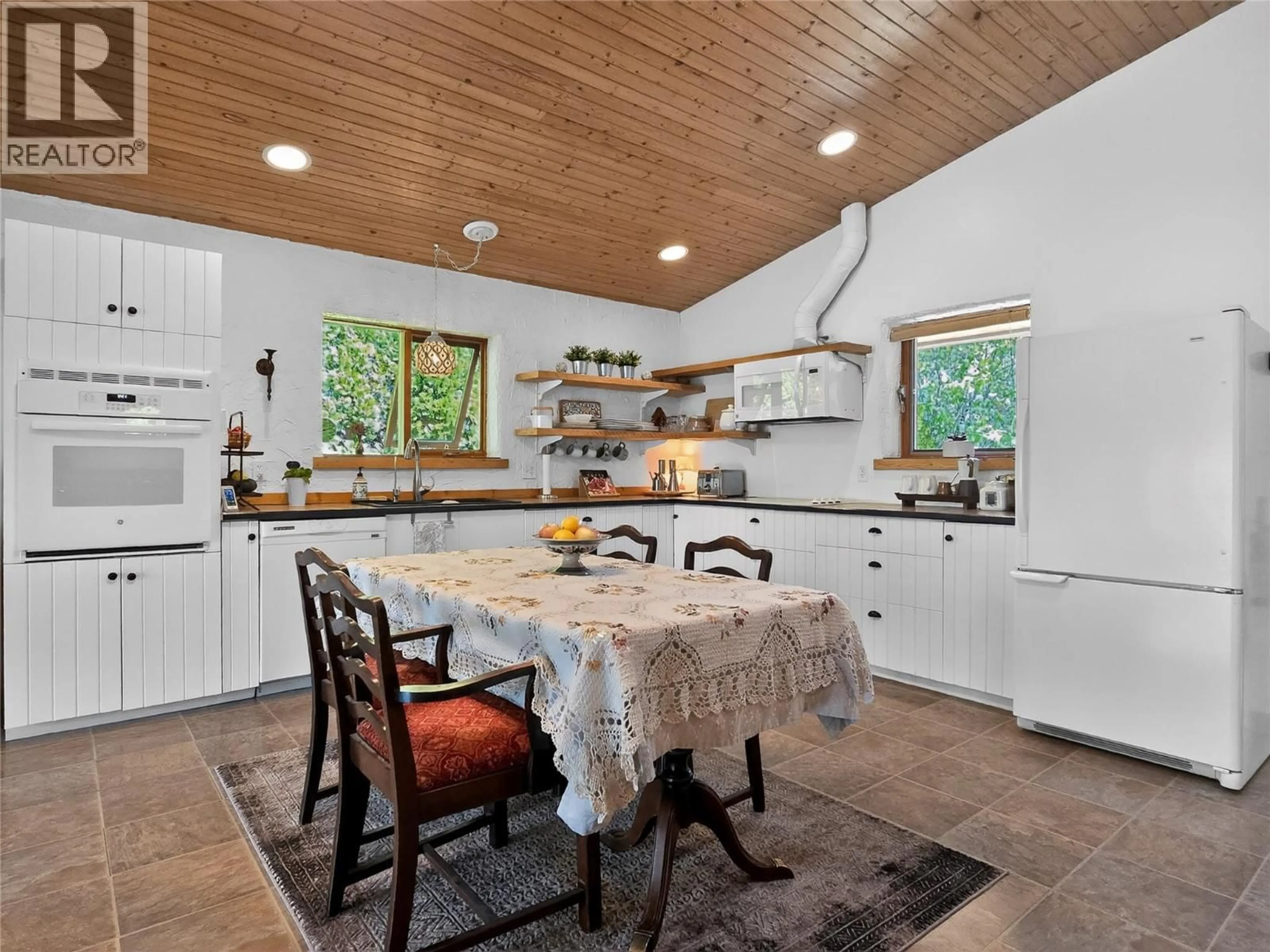 Open concept kitchen, ceramic/tile floor for 705 BRINK LANE, Ashcroft British Columbia V0K1A0