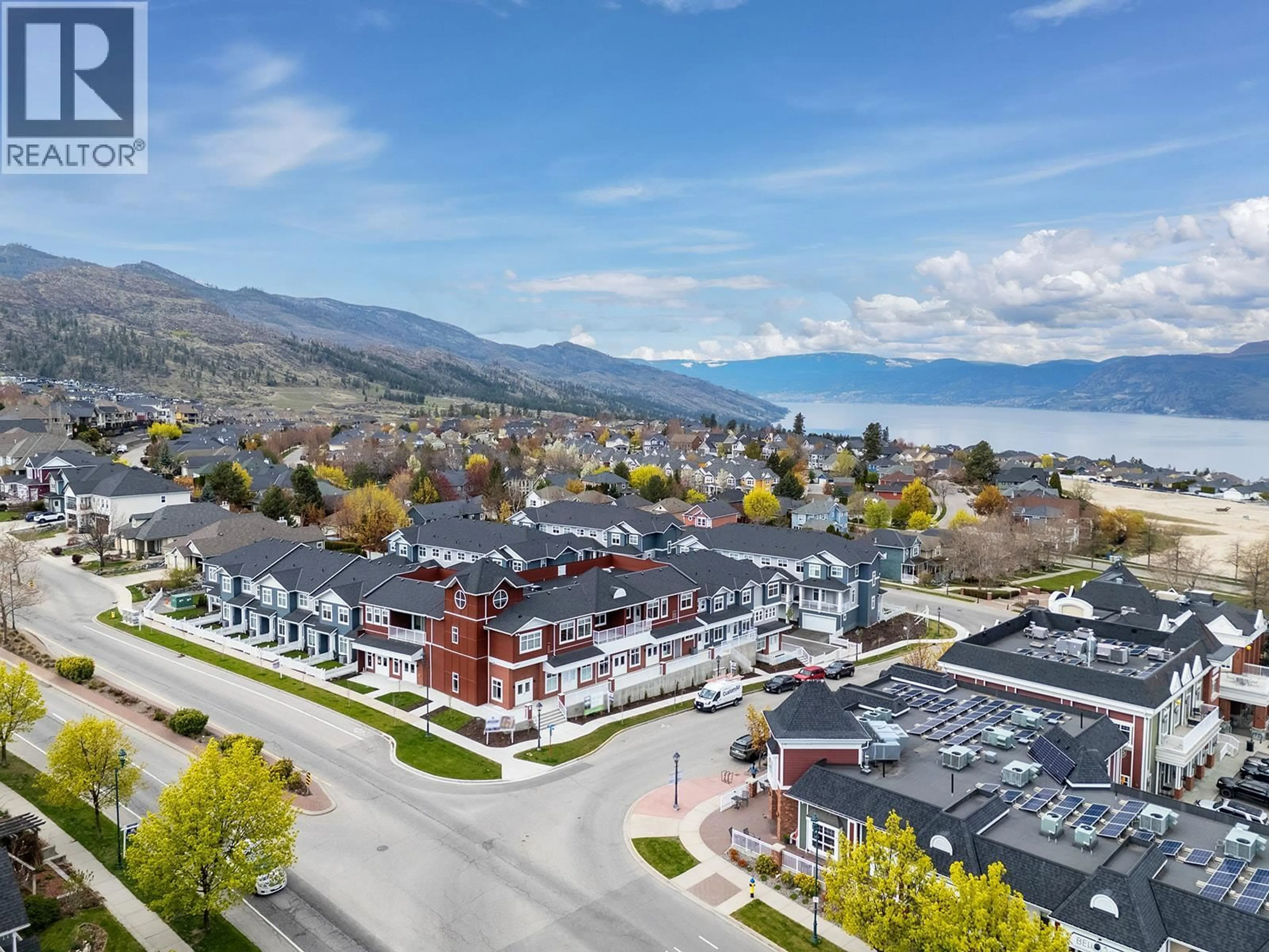 A pic from outside/outdoor area/front of a property/back of a property/a pic from drone, mountain view for 116 - 5300 MAIN STREET, Kelowna British Columbia V1W0C1