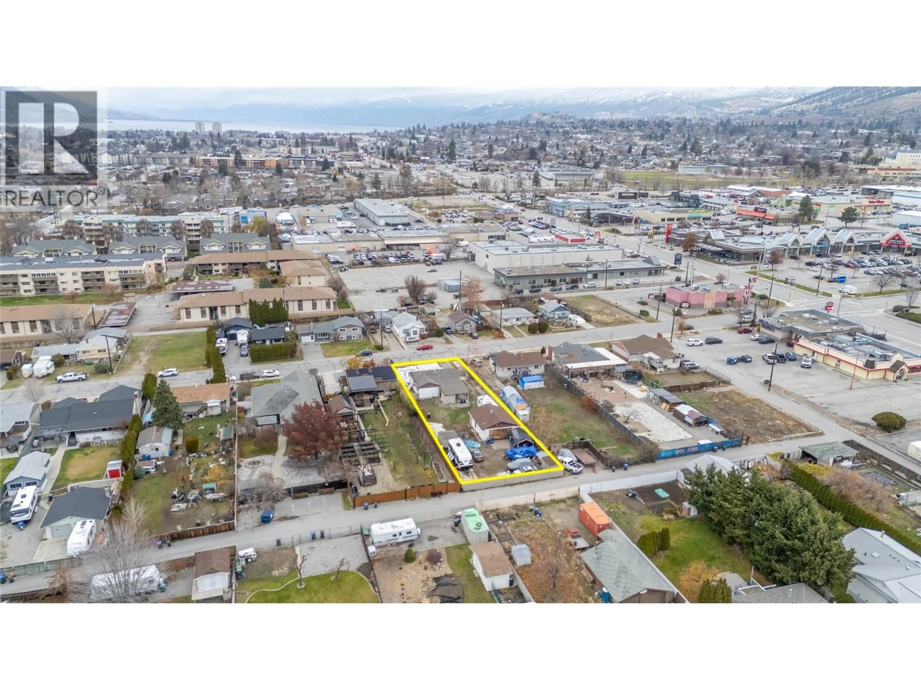 A pic from outside/outdoor area/front of a property/back of a property/a pic from drone, street for 52 OKANAGAN AVENUE WEST, Penticton British Columbia V2A3K9