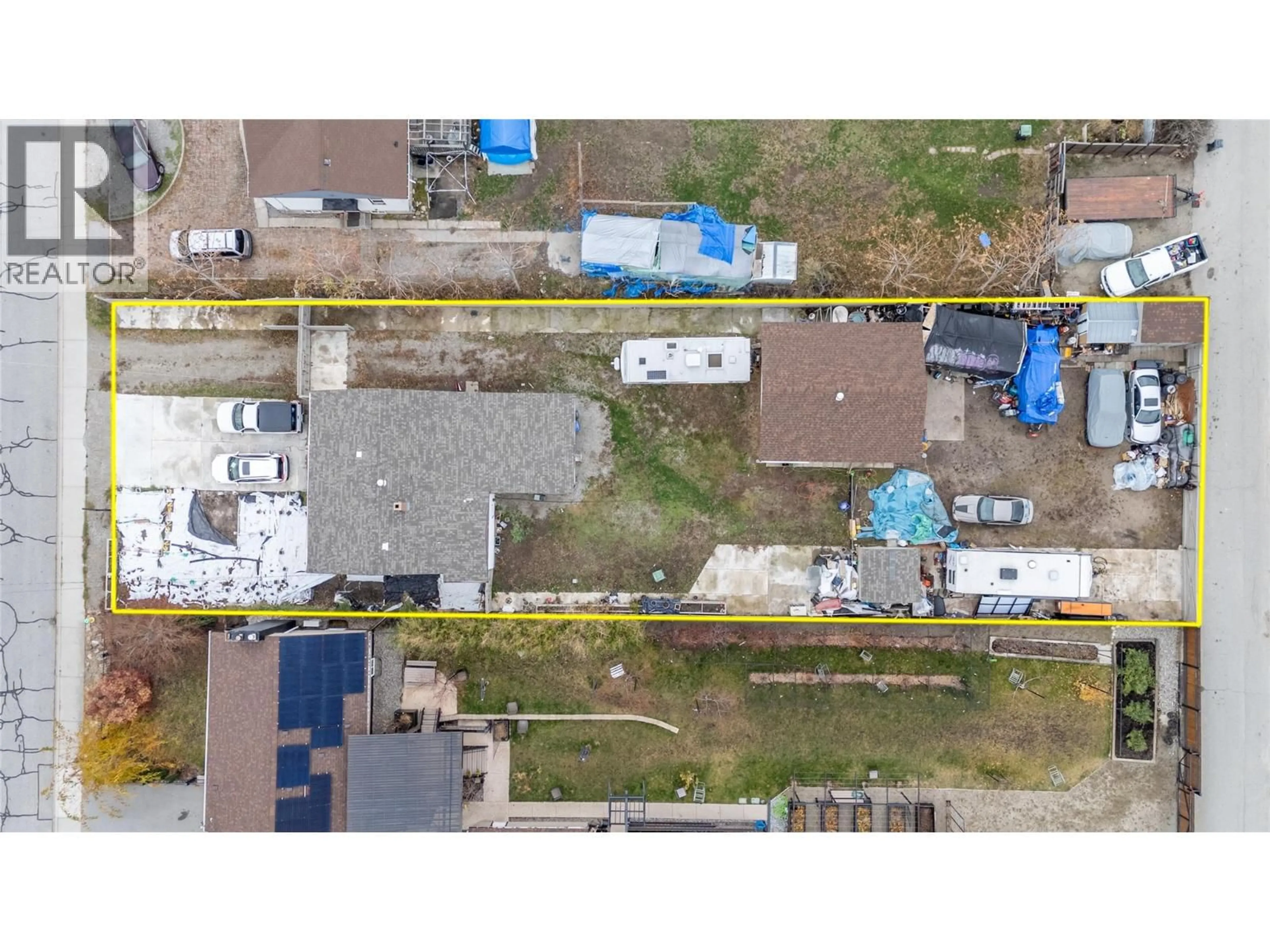A pic from outside/outdoor area/front of a property/back of a property/a pic from drone, street for 52 OKANAGAN AVENUE WEST, Penticton British Columbia V2A3K9