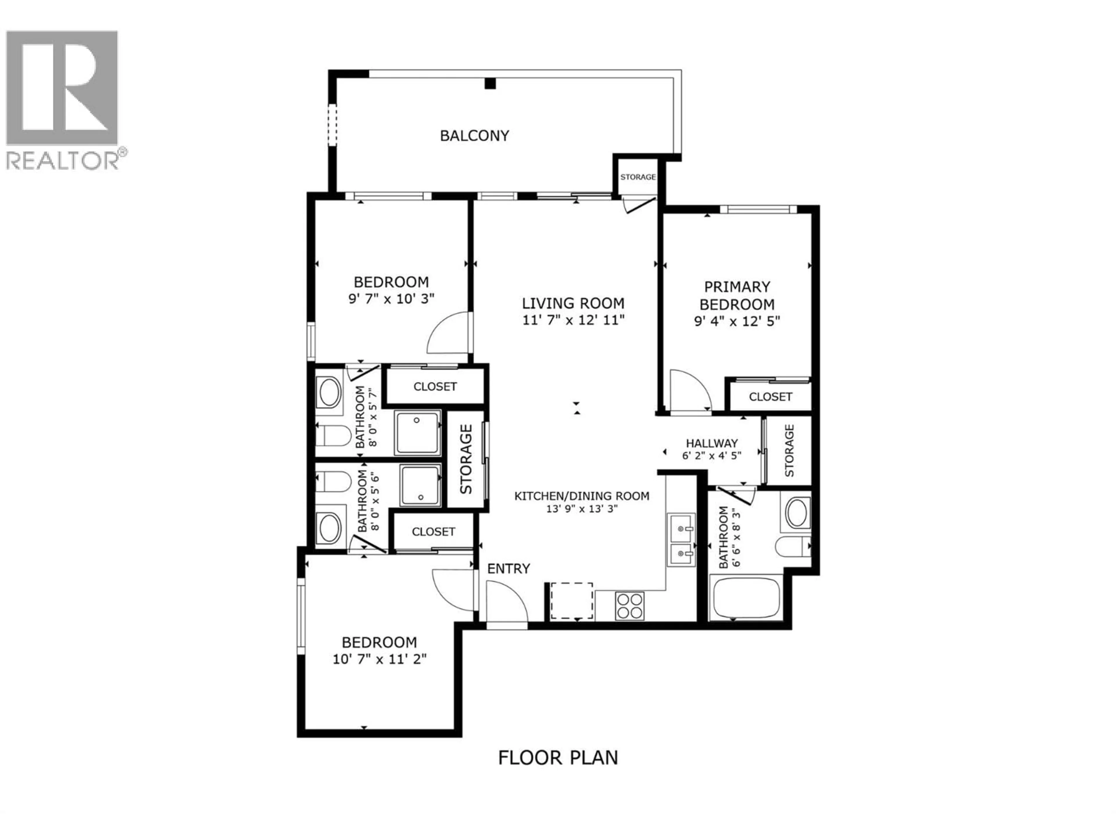 Floor plan for 222 - 725 ACADEMY WAY, Kelowna British Columbia V1V3A4