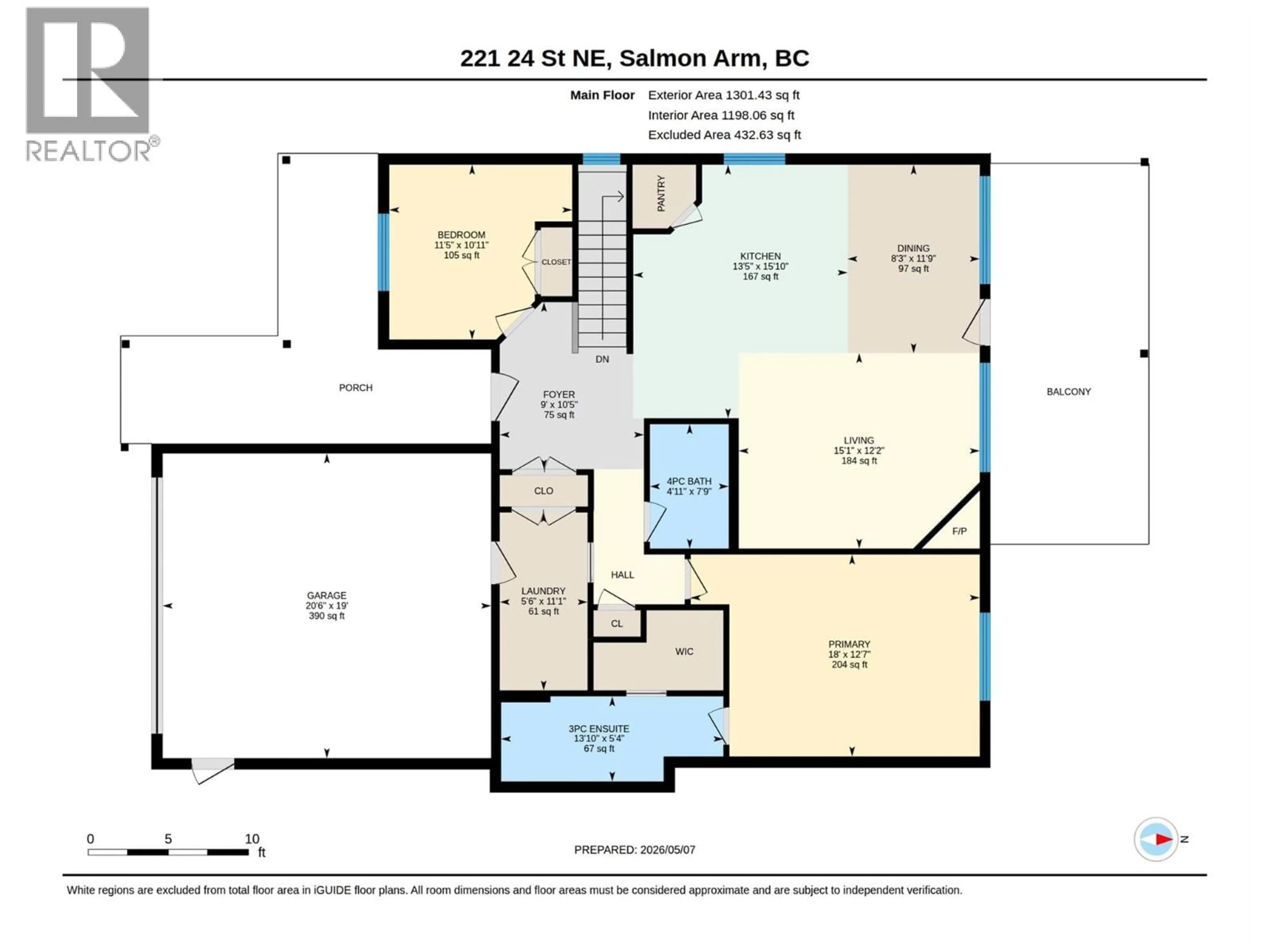 Floor plan for 221 24 STREET NORTHEAST, Salmon Arm British Columbia V1E0C2