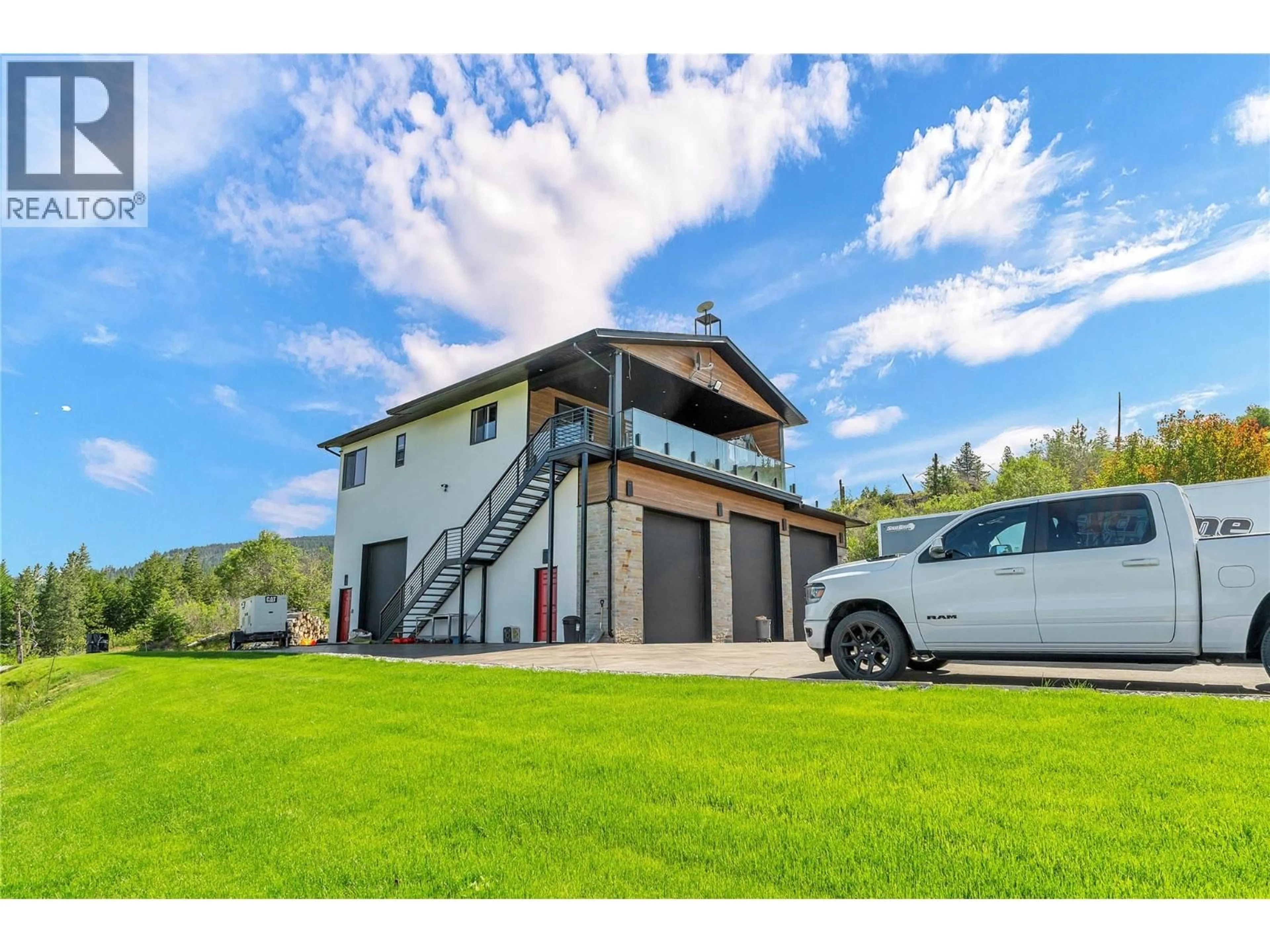 A pic from outside/outdoor area/front of a property/back of a property/a pic from drone, building for 148 GARNET WAY, Penticton British Columbia V2A8V9