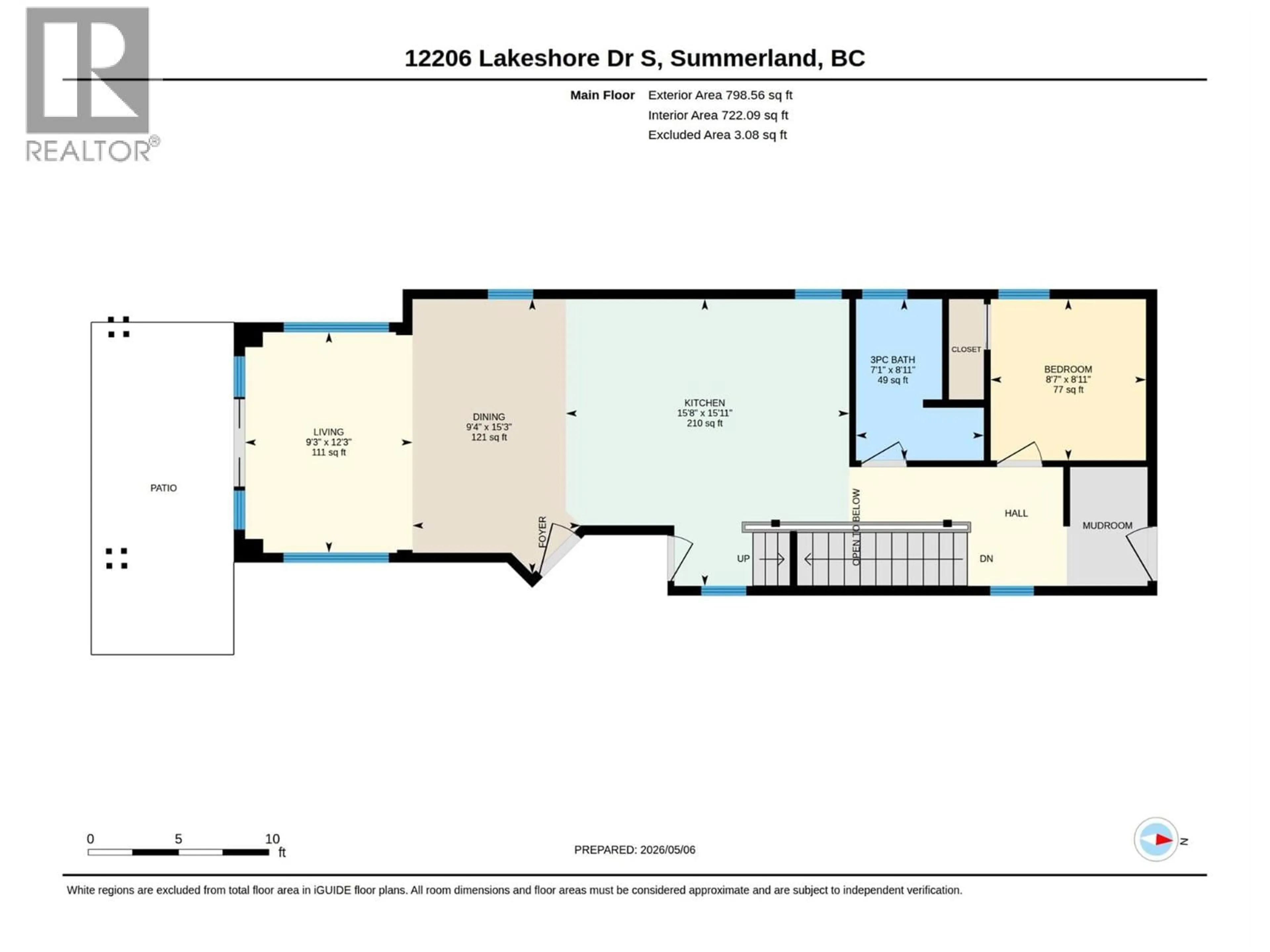 Floor plan for 12206 LAKESHORE DRIVE SOUTH, Summerland British Columbia V0H1Z1