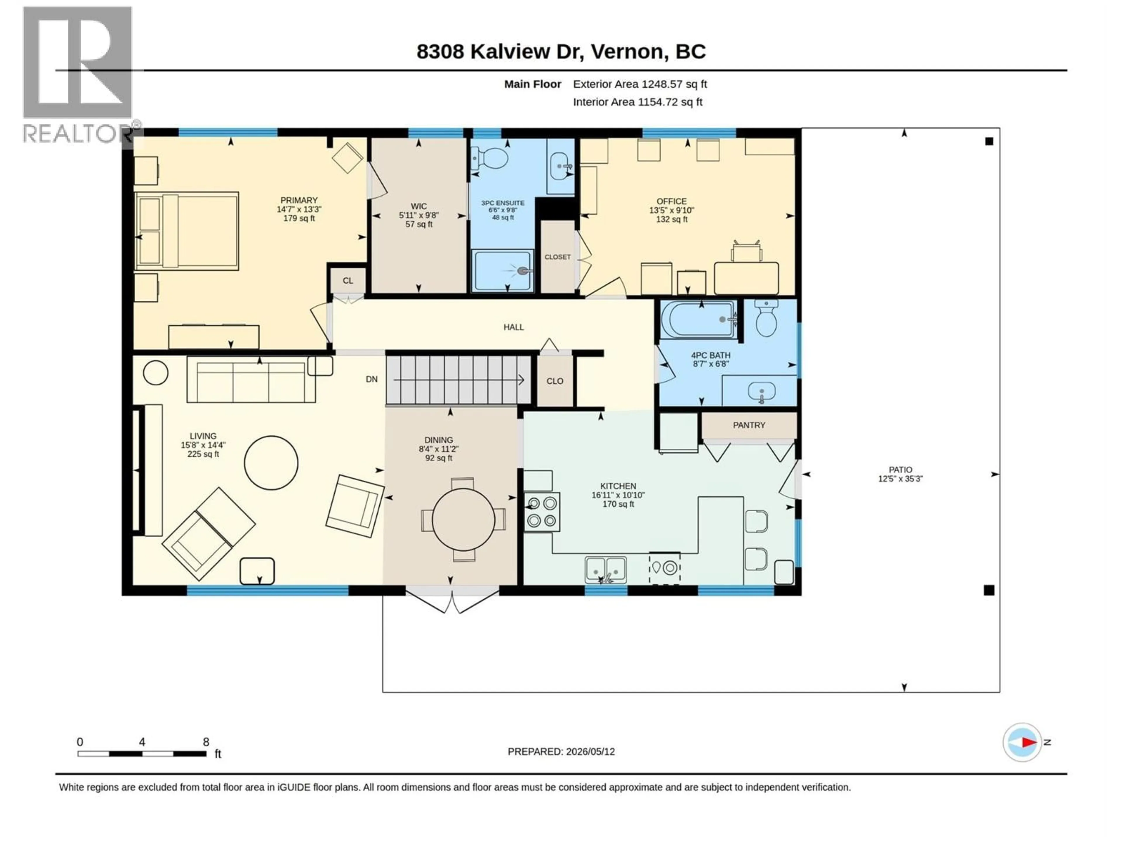 Floor plan for 8308 KALVIEW DRIVE, Coldstream British Columbia V1B1W7