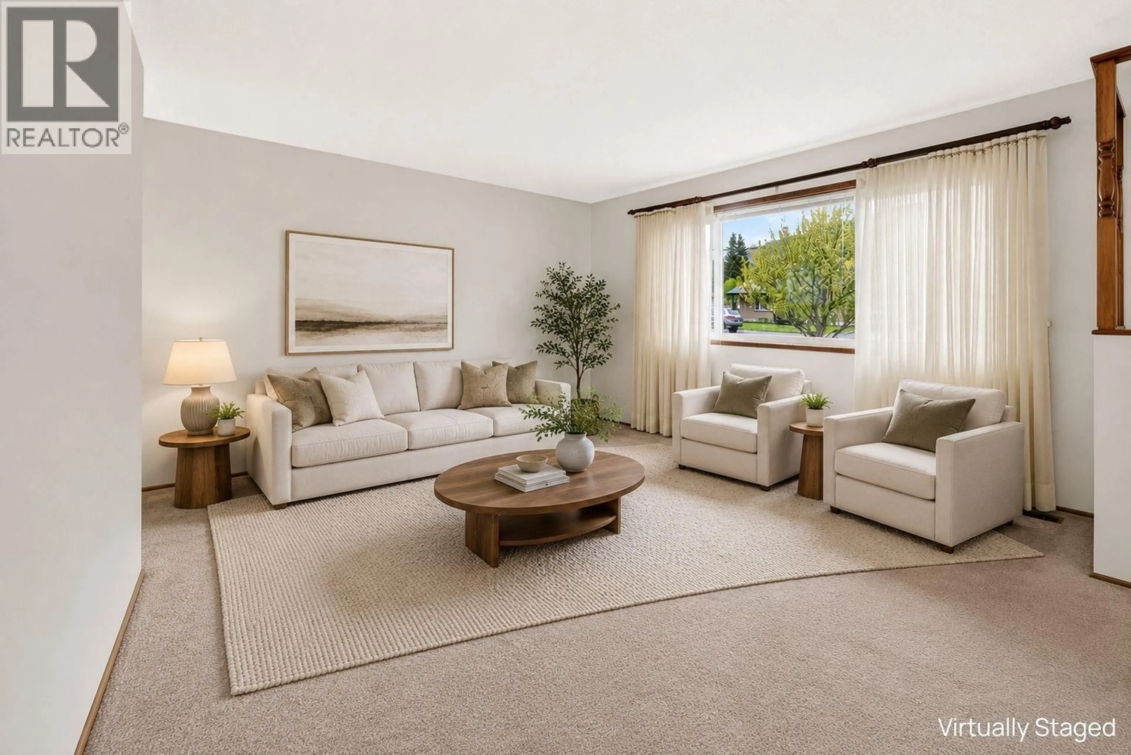 Living room with furniture, carpet floor for 157 PINE AVENUE, Sparwood British Columbia V0B2G0
