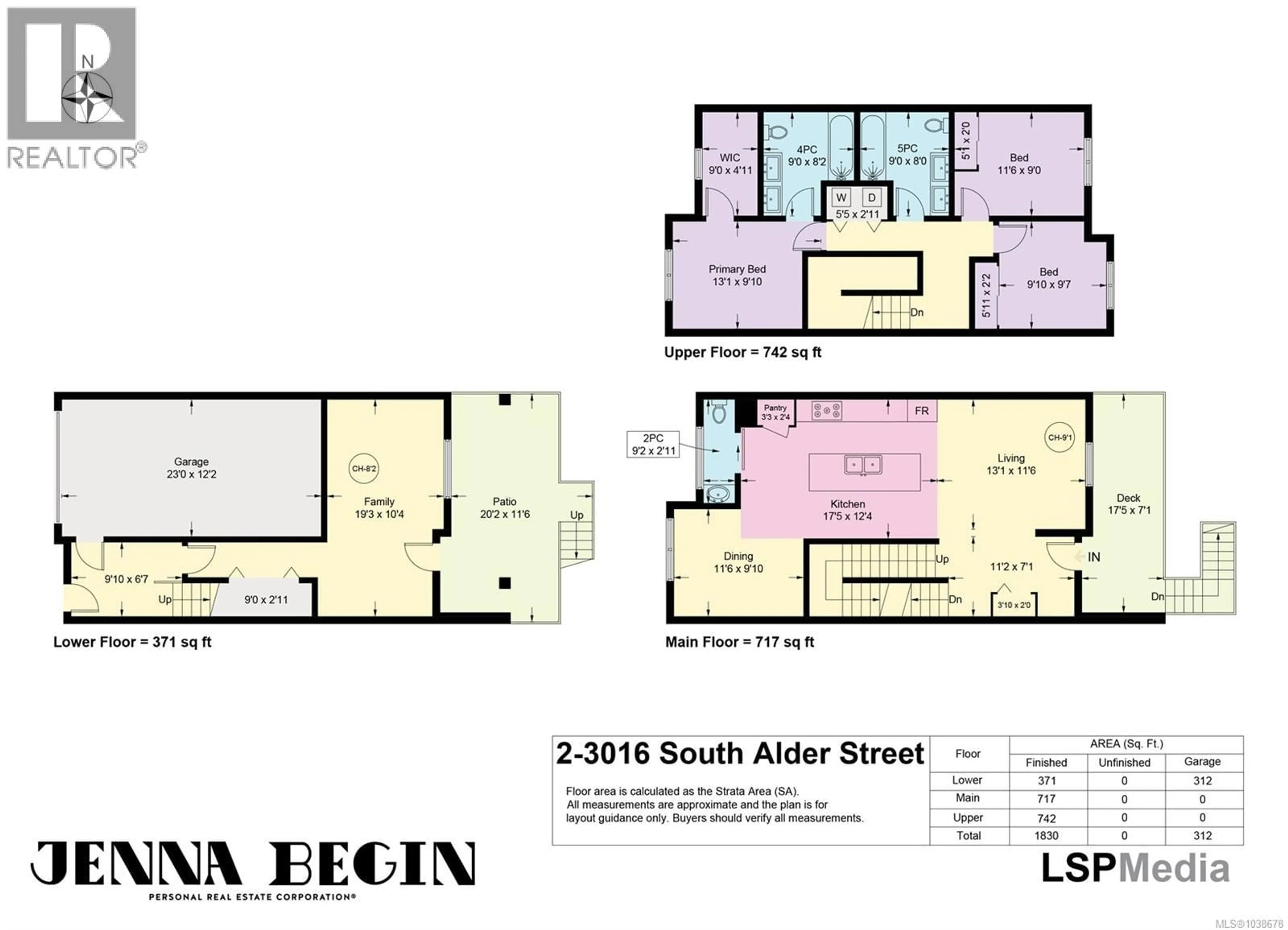 Floor plan for 2 - 3016 ALDER STREET SOUTH, Campbell River British Columbia V9H1R9