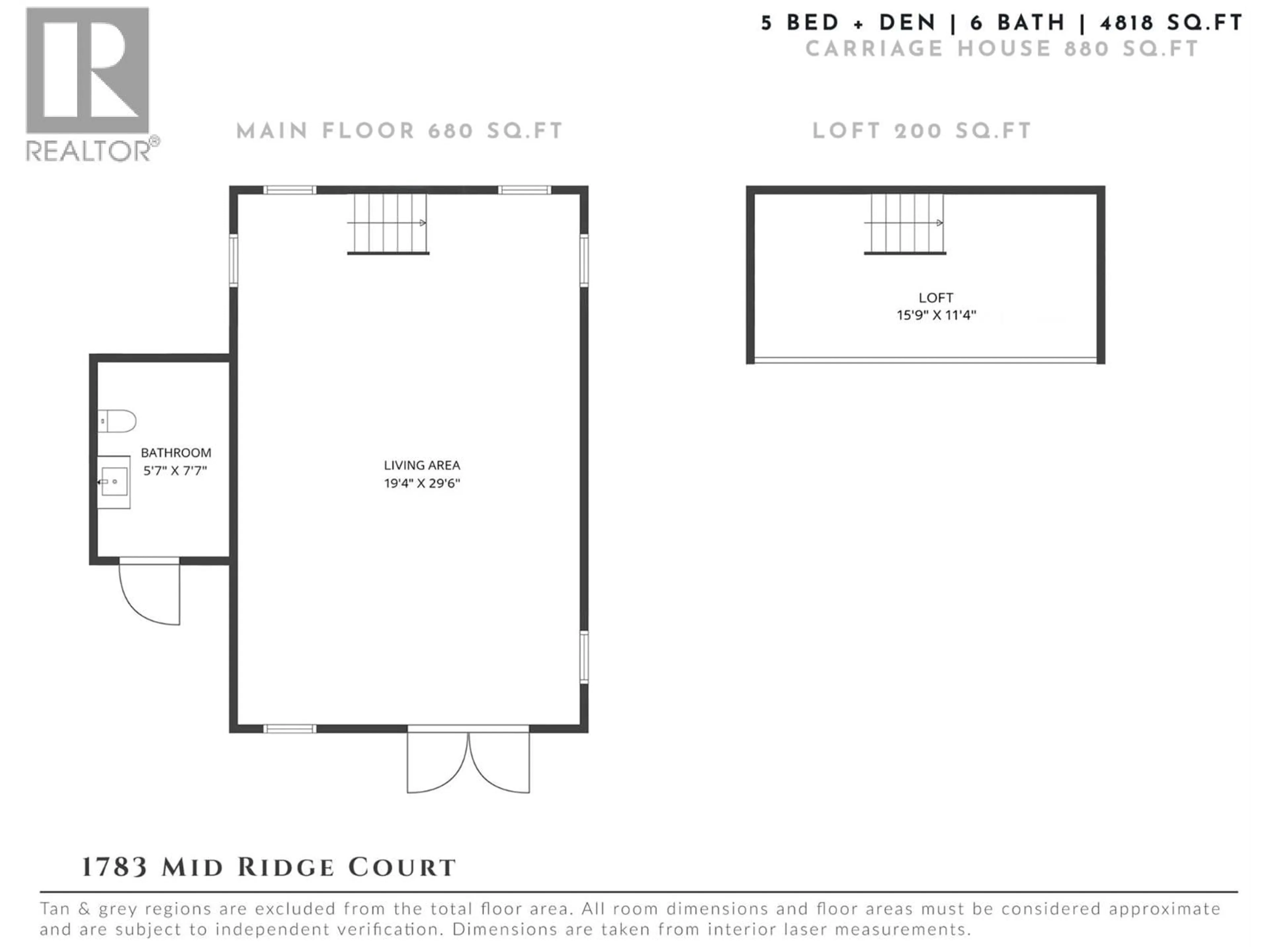 Floor plan for 1783 MID RIDGE COURT, Kelowna British Columbia V1W4A2